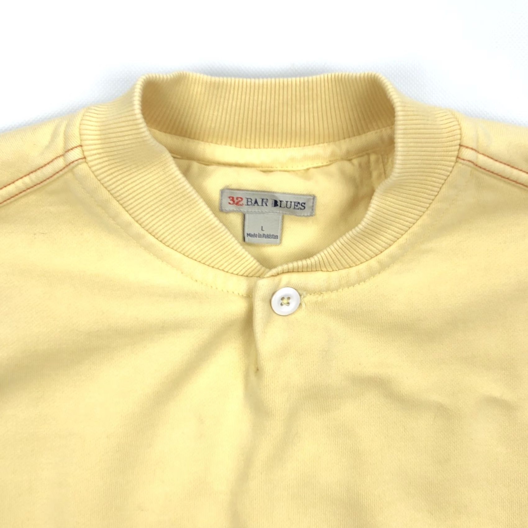 Vintage Vintage 32 Bar Blues Sweatshirt Henley Long Sleeve Mens L Yellow Size US L / EU 52-54 / 3 - 2 Thumbnail