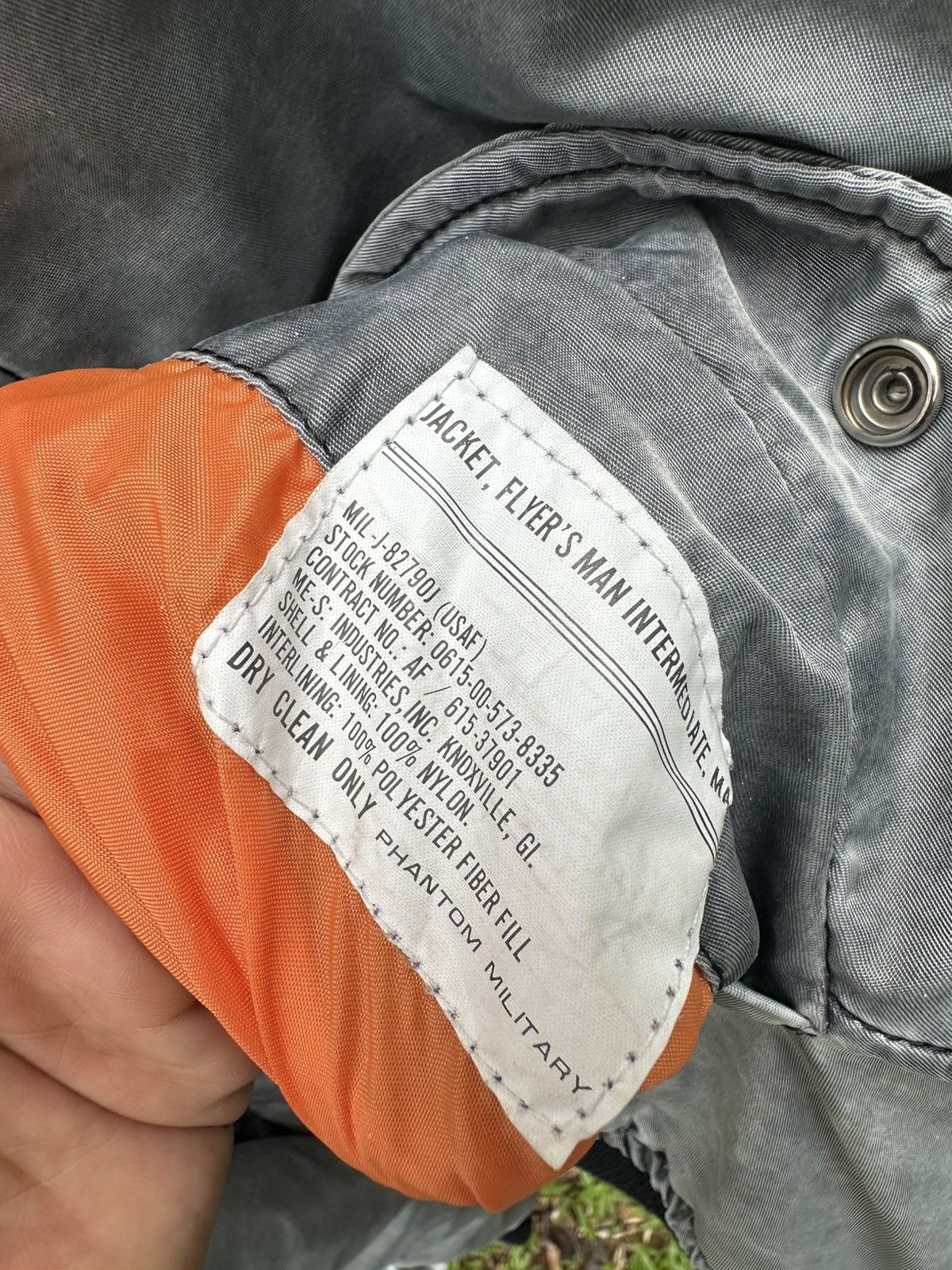 Vintage 🪖Vintage Faded Phantom MA-1 Man Intermediate Bomber Jacket Size US M / EU 48-50 / 2 - 9 Thumbnail