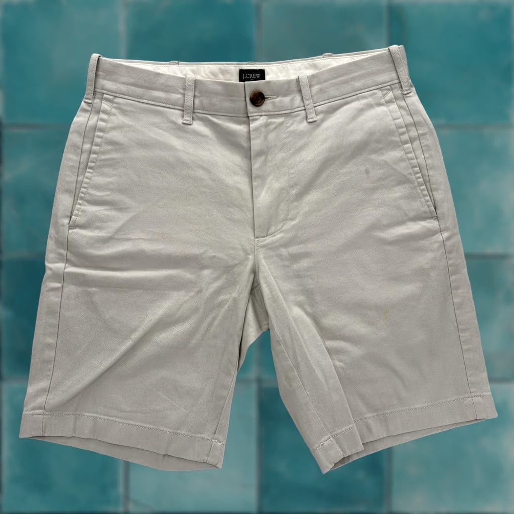 J.Crew J.Crew Shorts Mens 28 Beige Chino Flat Front 9" Twill Casual Summer NWT Sleeves? Size US 28 / EU 44 - 1 Thumbnail