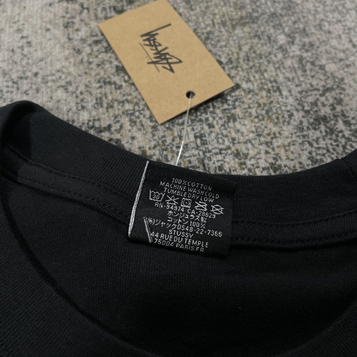 Born X Raised × Stussy STUSSY BXR 8 HANDSTYLE TSHIRT BLACK // LARGE Size US L / EU 52-54 / 3 - 5 Thumbnail