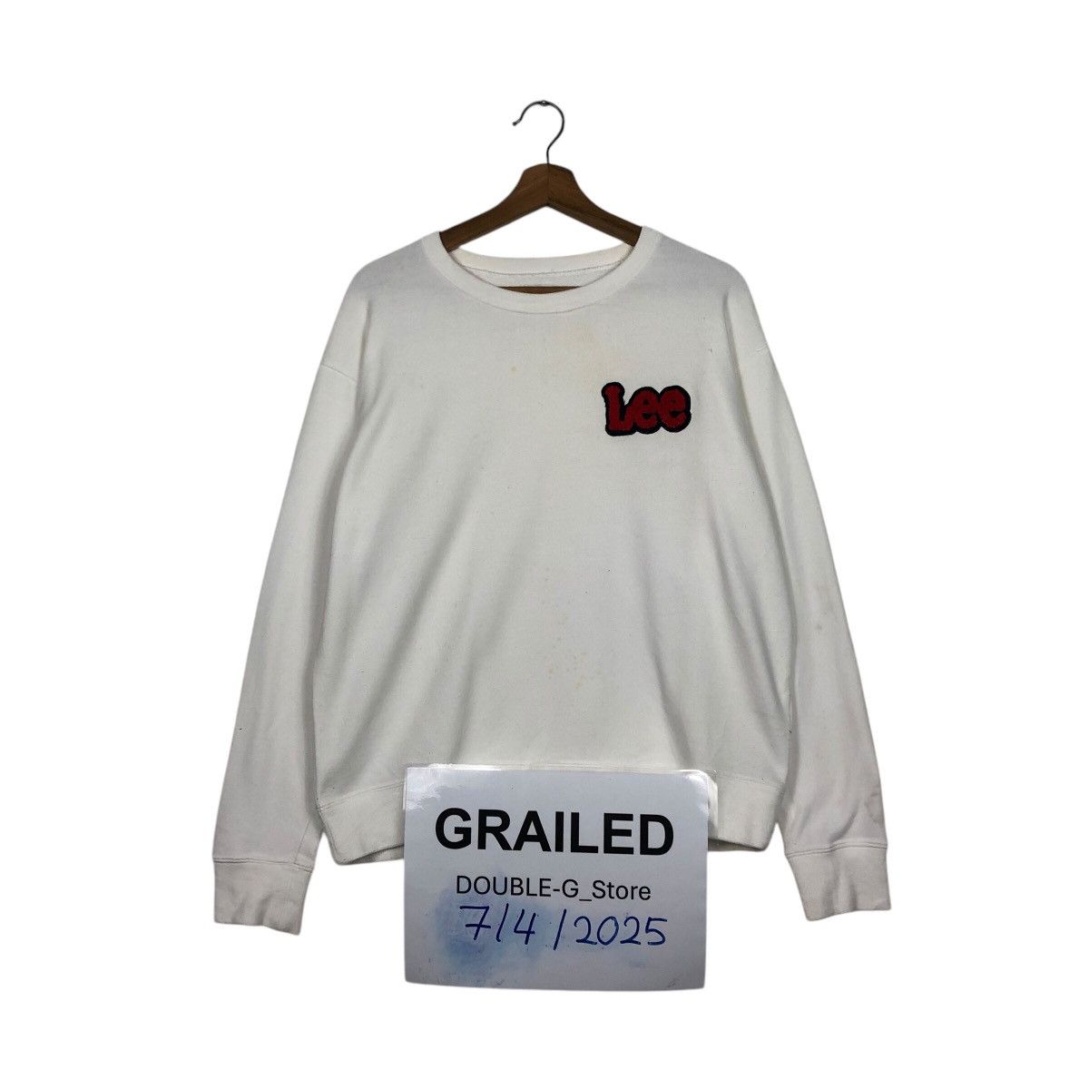 Japanese Brand 📌Vintage Sweatshirt Crewneck Lee Union Made Big Logo Size US L / EU 52-54 / 3 - 1 Thumbnail