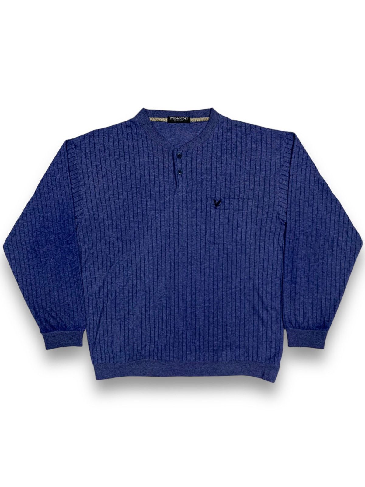 Lyle & Scott Vintage Lyle & Scott Striped Small Logo Pullover Sweater Size US M / EU 48-50 / 2 - 1 Thumbnail