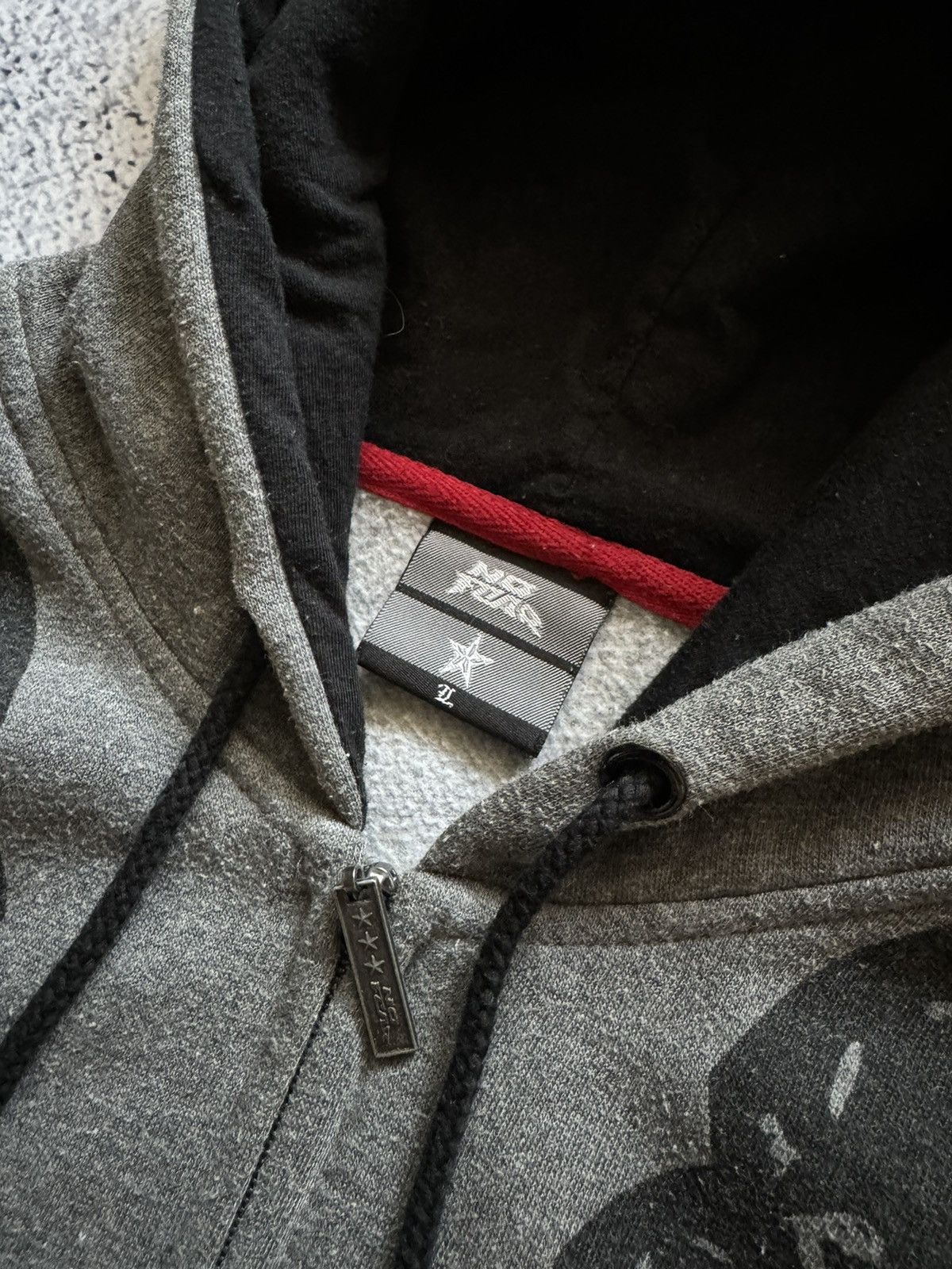 No Fear NO FEAR SKULL ZIP UP HOODIE VINTAGE FULL PRINTED Y2K Size US L / EU 52-54 / 3 - 5 Thumbnail