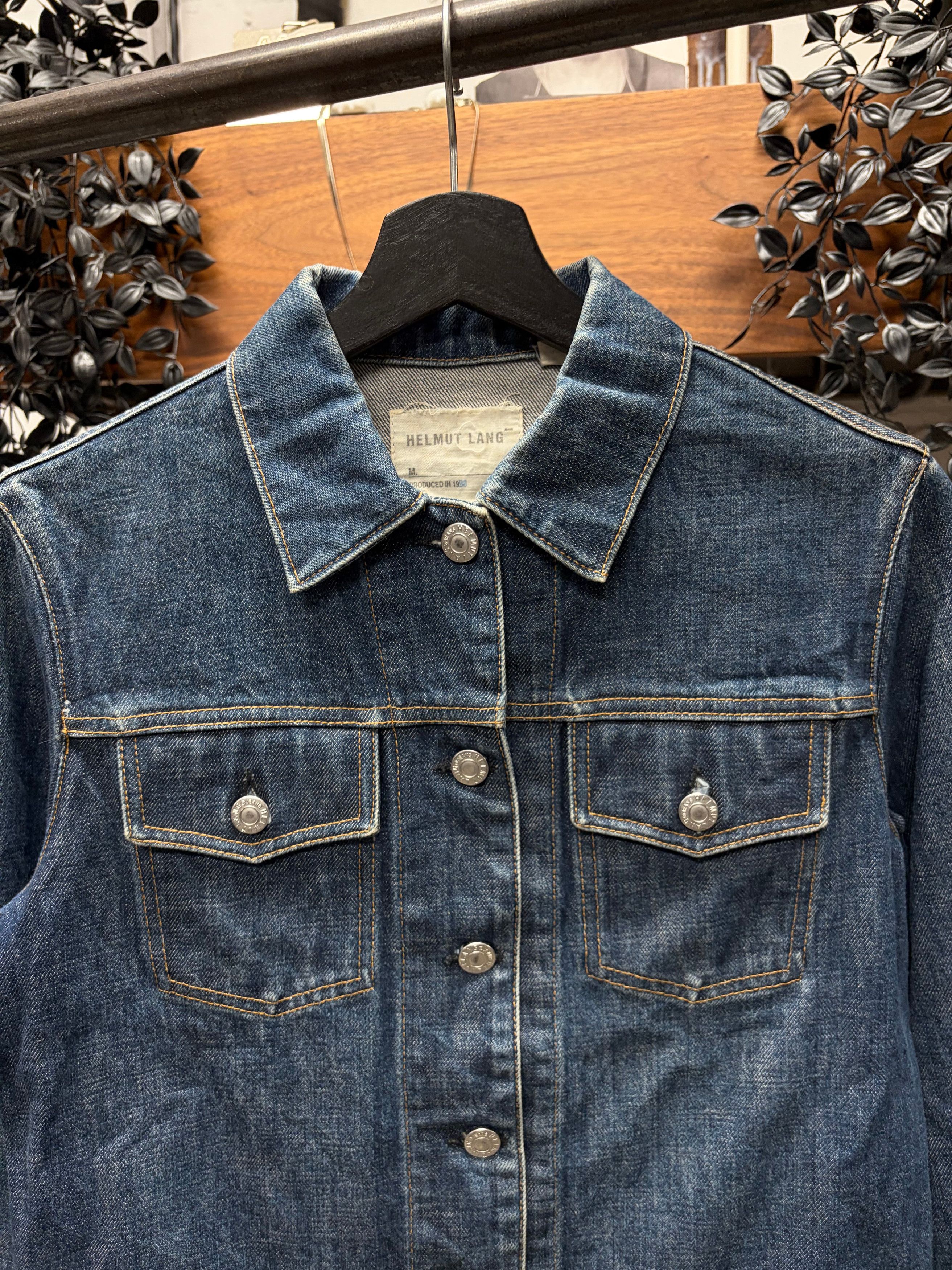 Helmut Lang Vintage 1998 Helmut Lang ‘Classic Wash’ Blue Denim Trucker Jacket Size US S / EU 44-46 / 1 - 2 Thumbnail