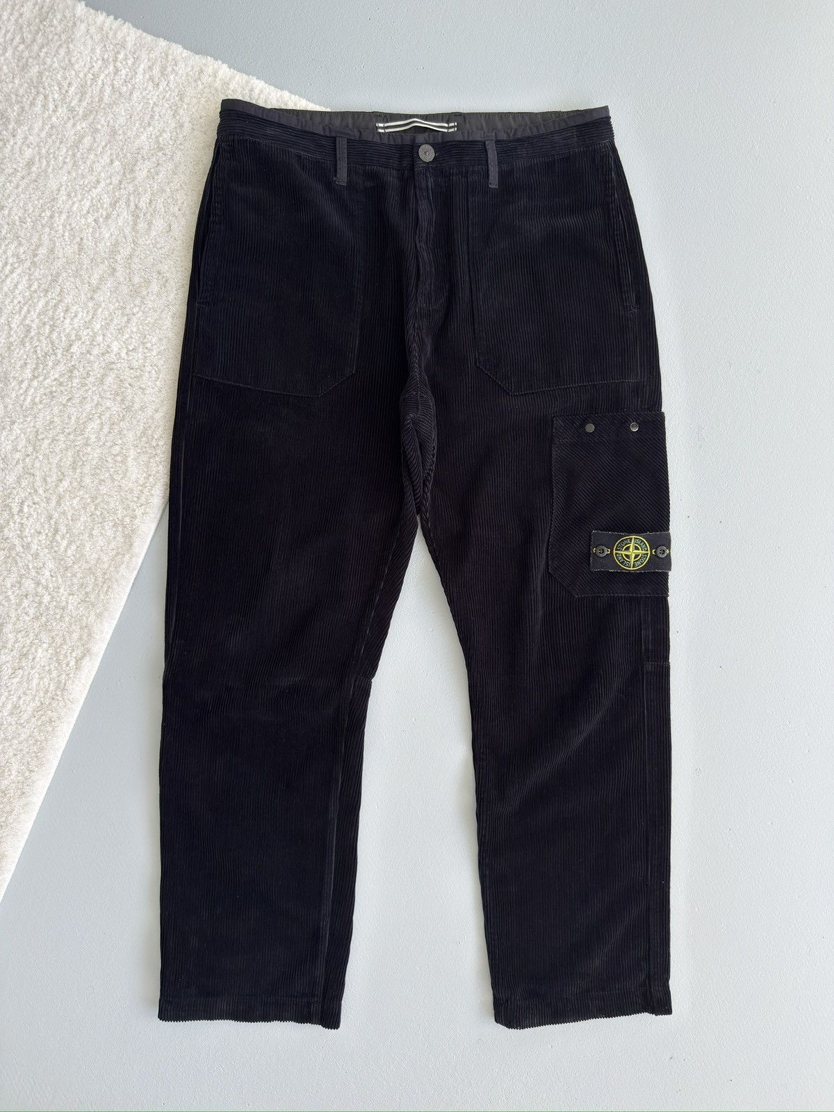 Stone Island Stone Island Corduroy Type-RE Cargo Pants Black Size US 34 / EU 50 - 7 Thumbnail