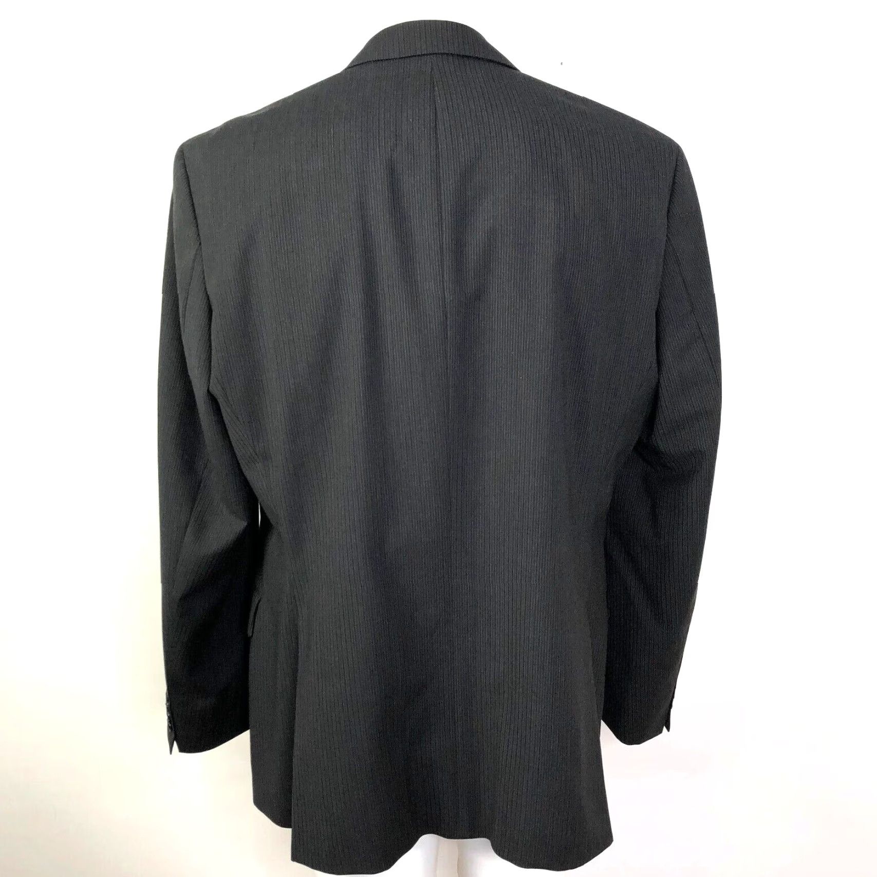 Hugo Boss Hugo Boss Men's 100% Wool Three-Button Sport Coat Jacket Brown Blue MINT Size US XS / EU 42 / 0 - 5 Thumbnail