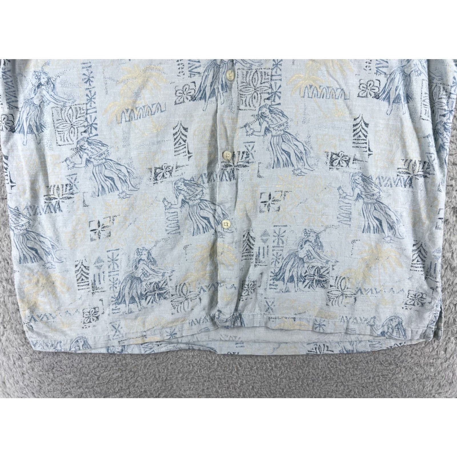 Vintage Half Moon Bay Shirt Men Blue Floral Hawaiian Button-Up Short Sleeve X-Large Size US XL / EU 56 / 4 - 5 Thumbnail