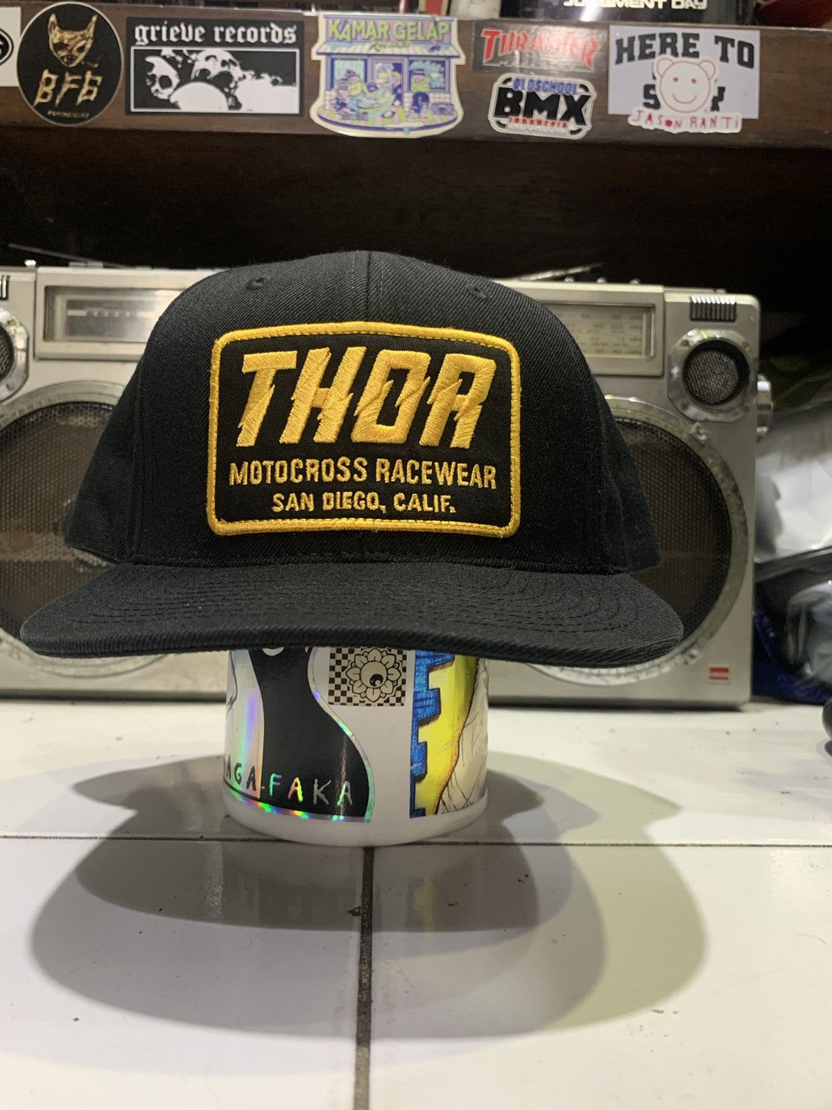 Vintage Vintage THOR “Motocross Racewear, San Diego, Calif.” hat Size ONE SIZE - 2 Thumbnail