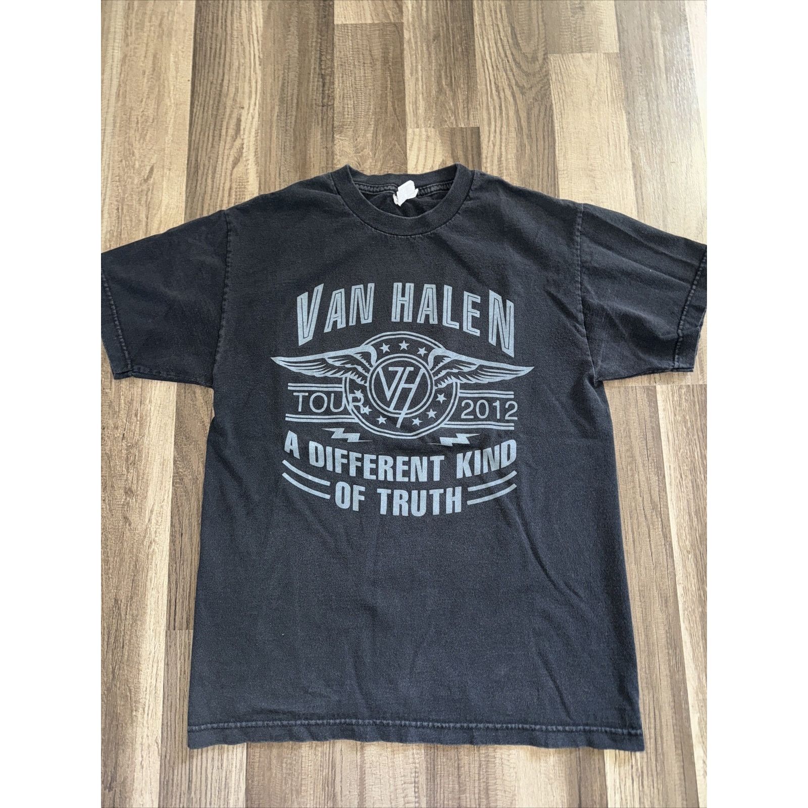 Band Tees × Vintage 2012 Van Halen Tour T-Shirt Black Medium 18x25 Size US M / EU 48-50 / 2 - 1 Thumbnail