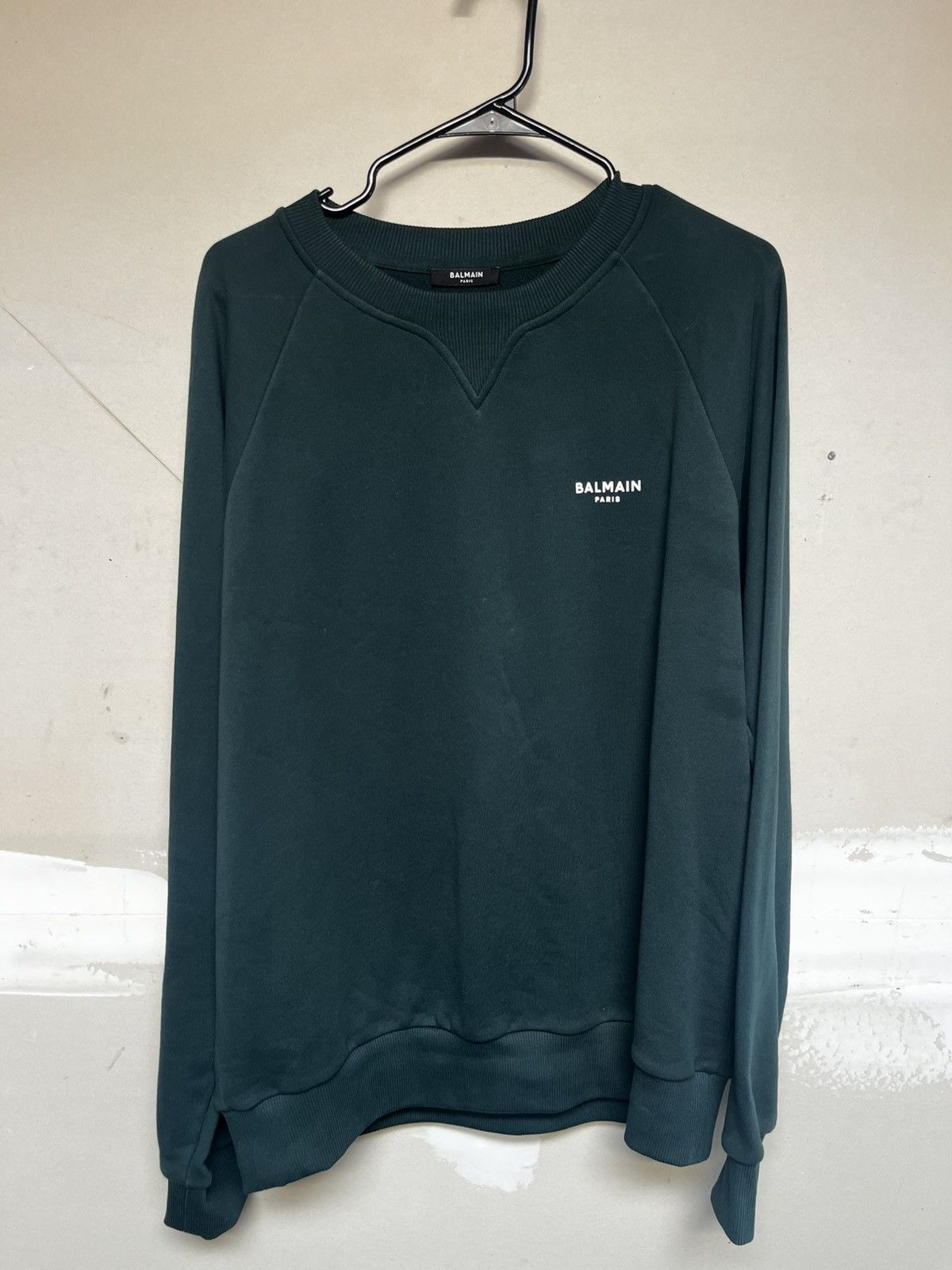 Balmain black crewneck sweater mens XL