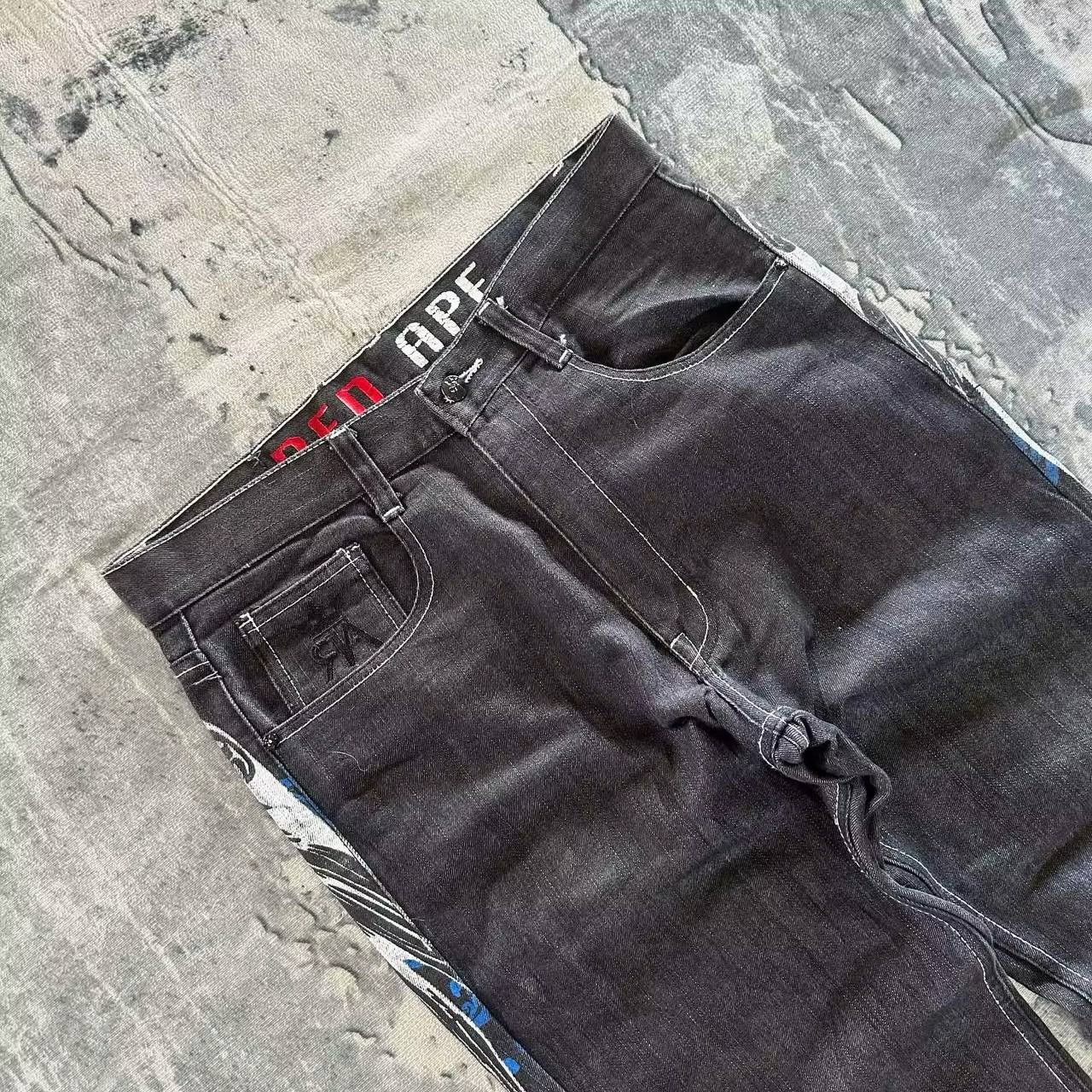 Japanese Brand × Vintage wing print jeans Size US 35 - 4 Thumbnail