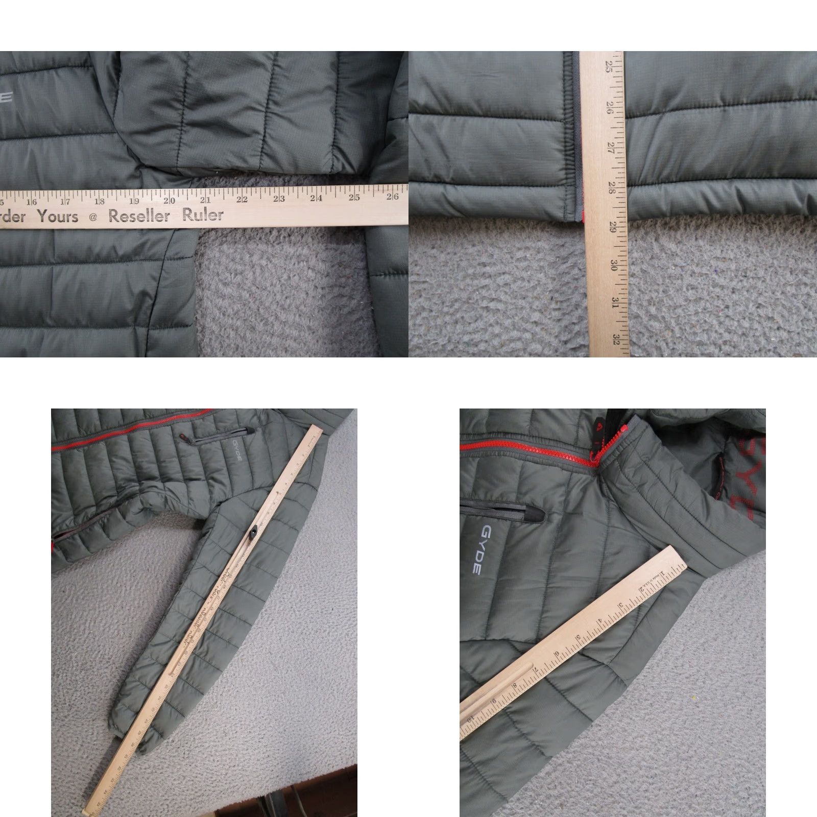 Vintage Gyde Supply Co. Jacket Mens M Puffer Full Zip Heated Gray Wind-Resistant Pockets Zipper Size US M / EU 48-50 / 2 - 8 Thumbnail