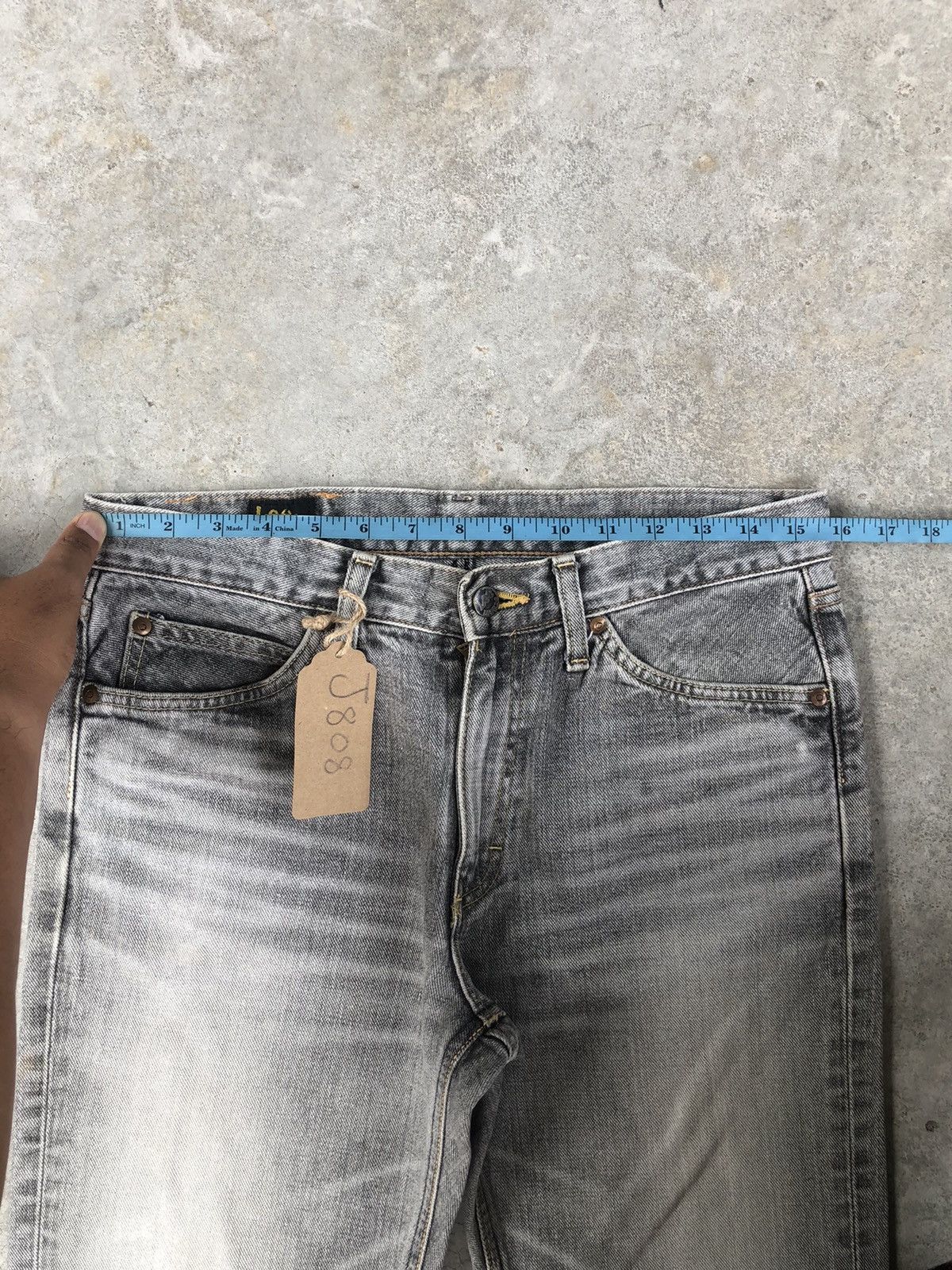 If Six Was Nine Japanese Lee Flared Jeans Distressed Jeans Size US 31 - 19 Thumbnail