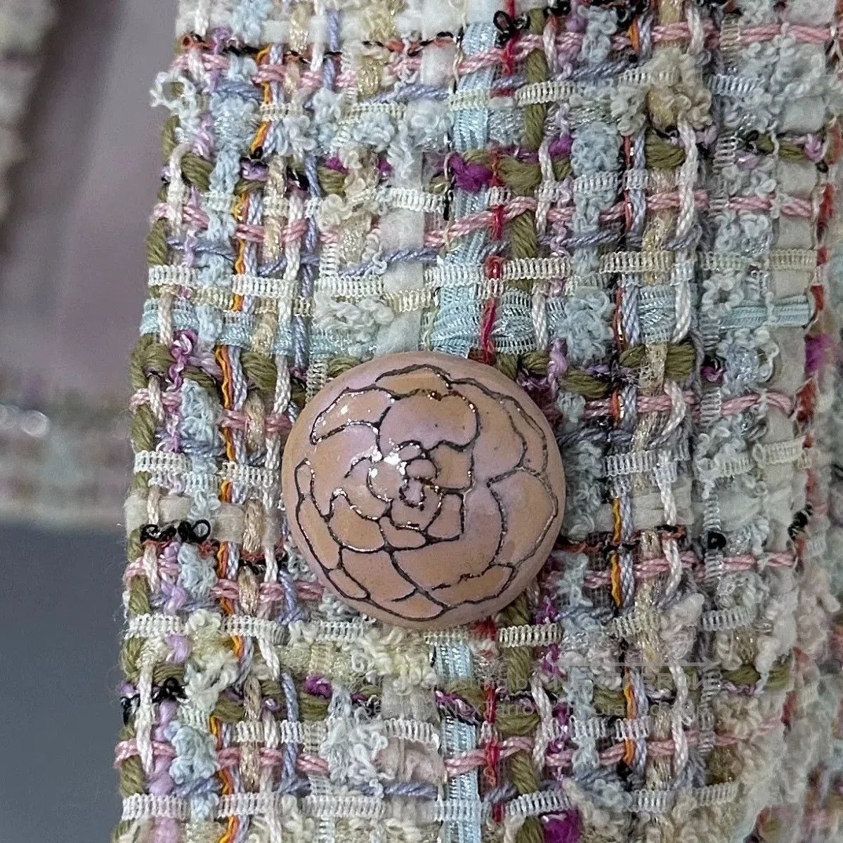 Chanel chanel versailles tweed jacket in beige. Size L / US 10 / IT 46 - 4 Thumbnail