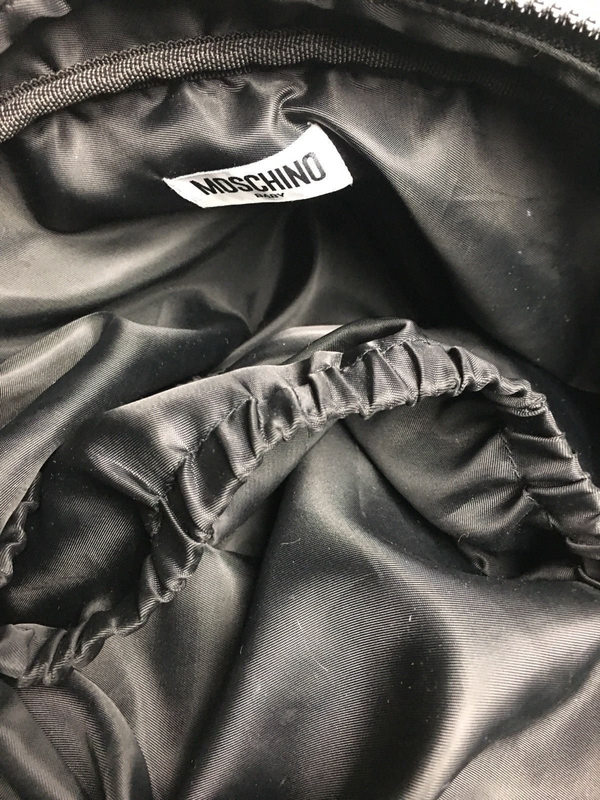 Moschino Moschino Baby Black Cotton Blend Shoulder Bag Size ONE SIZE - 10 Thumbnail