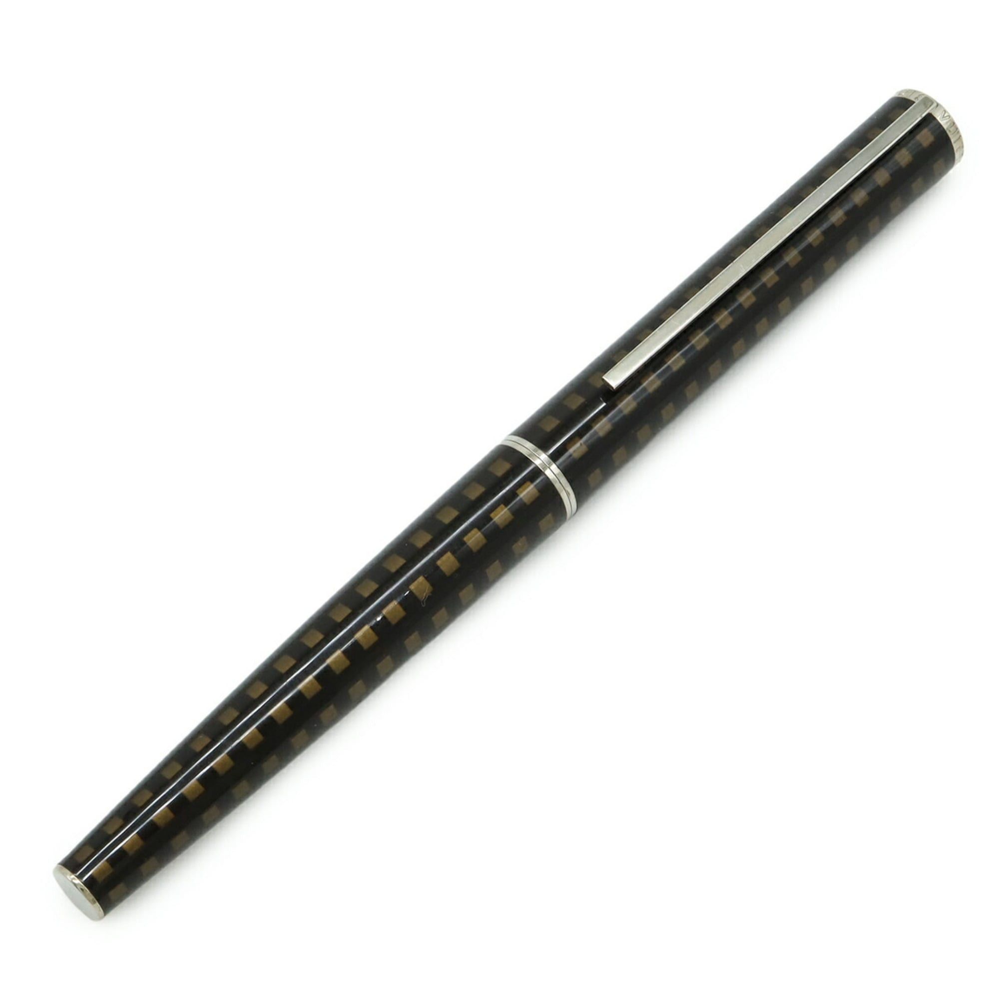 Louis Vuitton LOUIS VUITTON Jet Rack Ballpoint Pen, Cap Type, Damier Check Pattern, Dark Brown, Gold, Black Ink, N79144 Size ONE SIZE - 1 Thumbnail