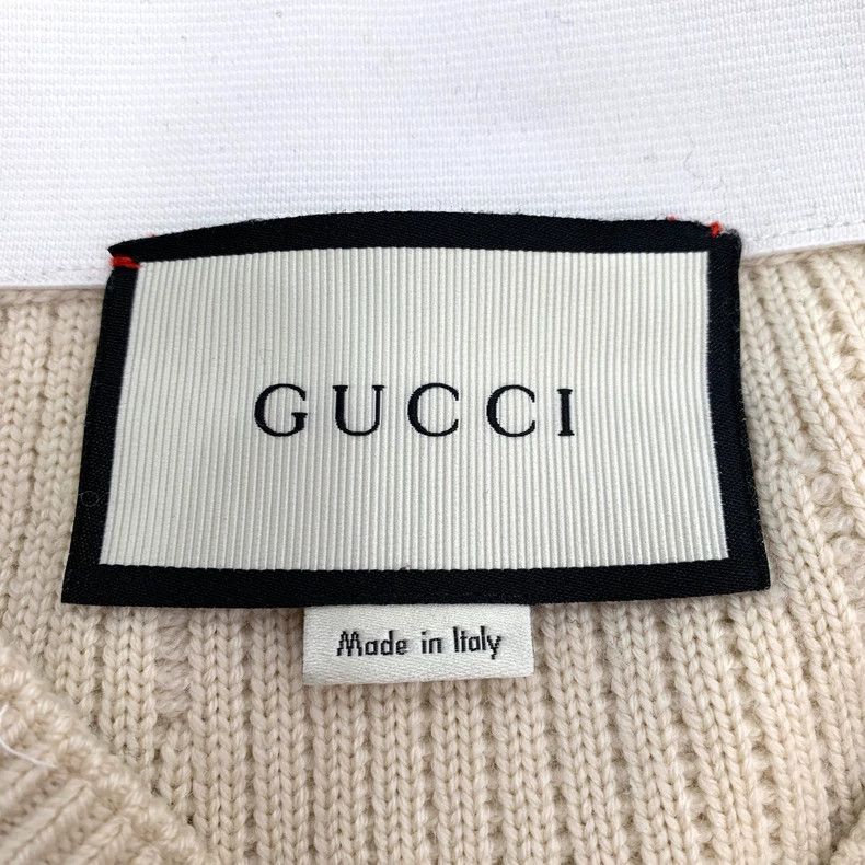 Gucci Gucci Size S Beige striped wool knitted skirt Size 25" / US 0 / IT 36 - 5 Thumbnail