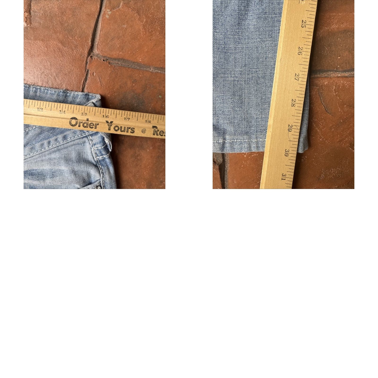 True Religion True Religion Joey Big T Bootcut Flare Jeans Womens 32x30 Blue 5-Pocket Denim Cotton Blend Hip Hop Grunge Biker Gothic 90s Mens Womens Boys Girls Size 24" / US 00 / IT 34 - 9 Thumbnail