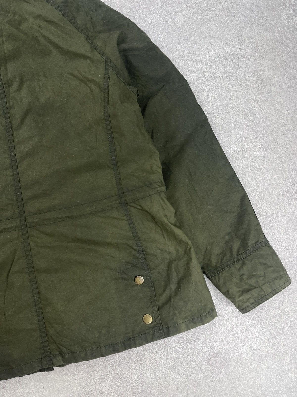 Barbour × Vintage × Wax London Barbour Flyweight Beadnell Wax Parka Jacket Size 10 Size M / US 6-8 / IT 42-44 - 14 Thumbnail