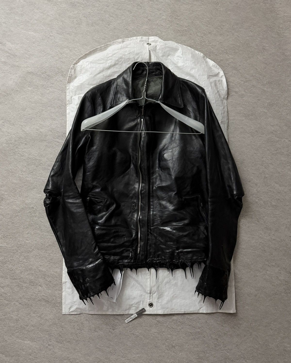 Carol Christian Poell Carol Christian Poell drip scarstich leather jacket Size US S / EU 44-46 / 1 - 2 Thumbnail