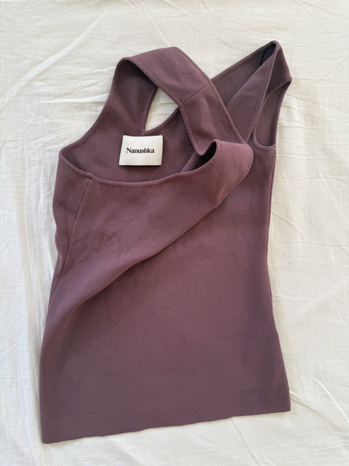 Nanushka Nanushka ribbed asymetrical lilac top XS Size XS / US 0-2 / IT 36-38 - 2 Thumbnail