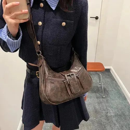 Japanese Brand PU Leather Shoulder Bag Size ONE SIZE - 4 Thumbnail