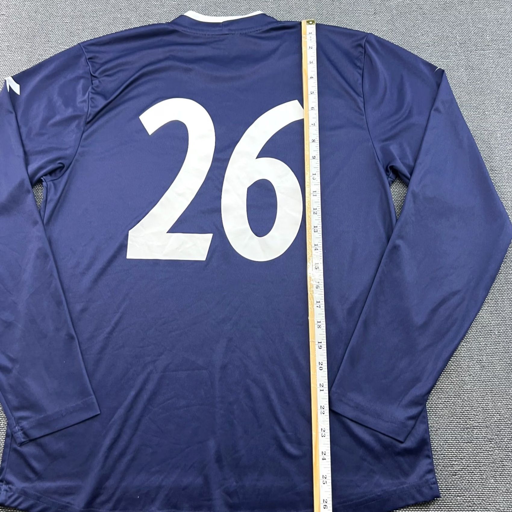 Diadora Diadora Viking FK Football Jersey Mens Medium Adult Shirt Long Sleeves Blue Polyester Jersey Football Mens Size US M / EU 48-50 / 2 - 7 Thumbnail