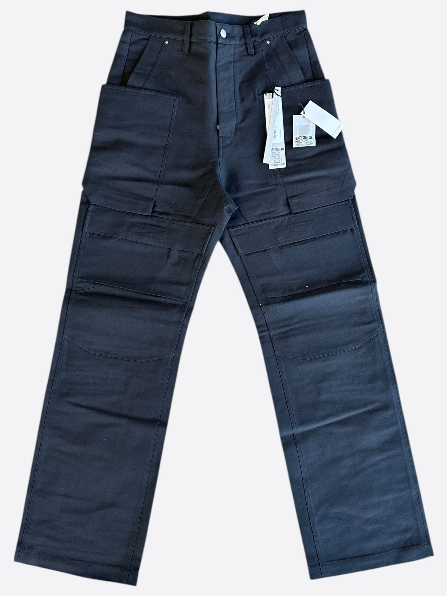 Rick Owens Rick Owens Black Stefan Cargo Pants Size US 31 - 1 Thumbnail