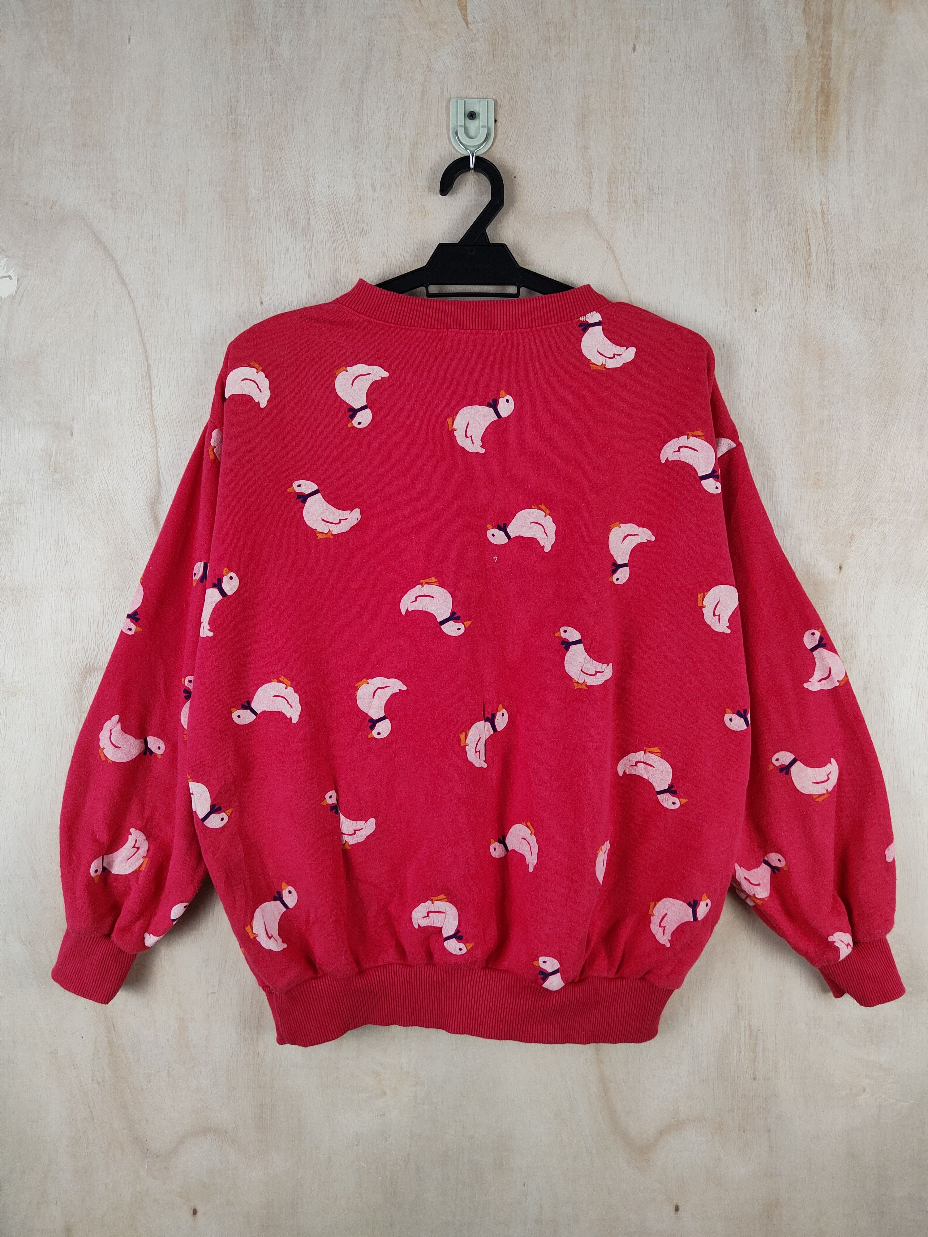 Japanese Brand Sydney 1955 Red Duck fullprint vintage Sweatshirts #S2559 Size US M / EU 48-50 / 2 - 7 Thumbnail