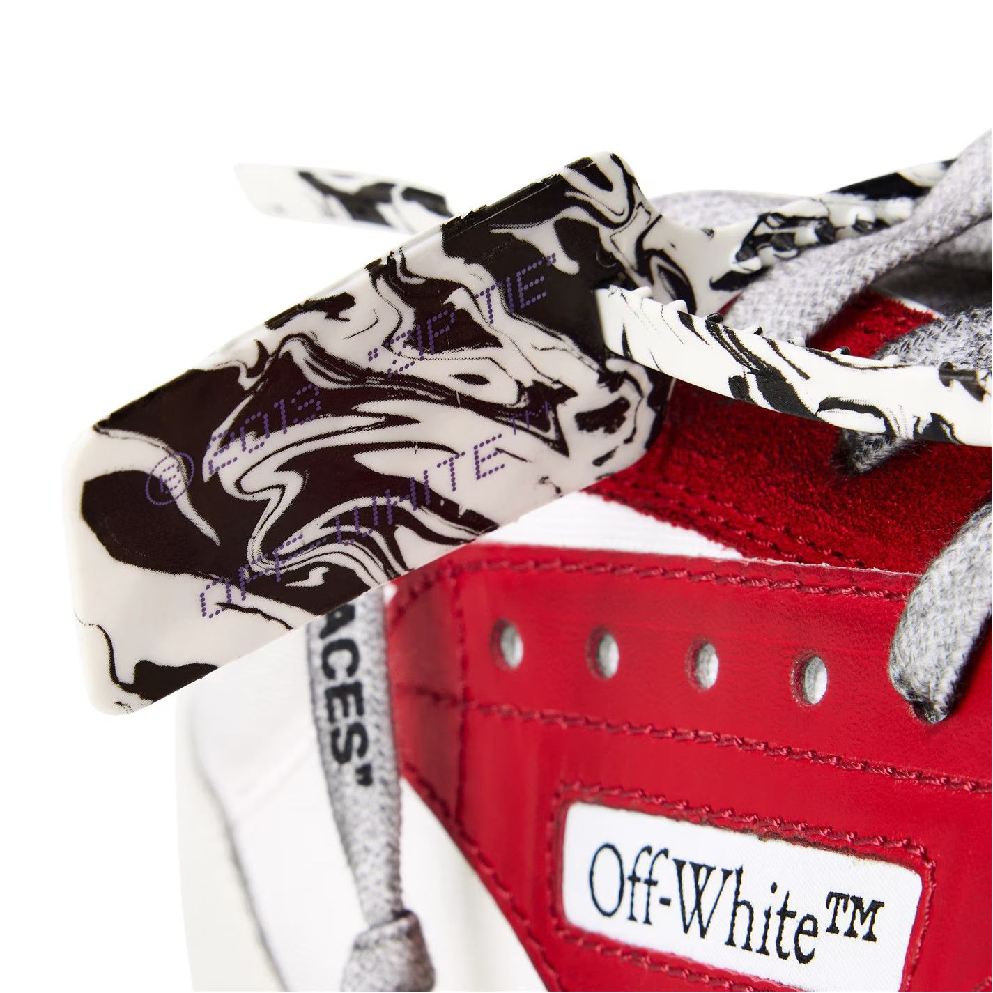 Off-White o1g2r1mq0226 Low-Top Trainers in White/Red Size US 13 / EU 46 - 4 Thumbnail