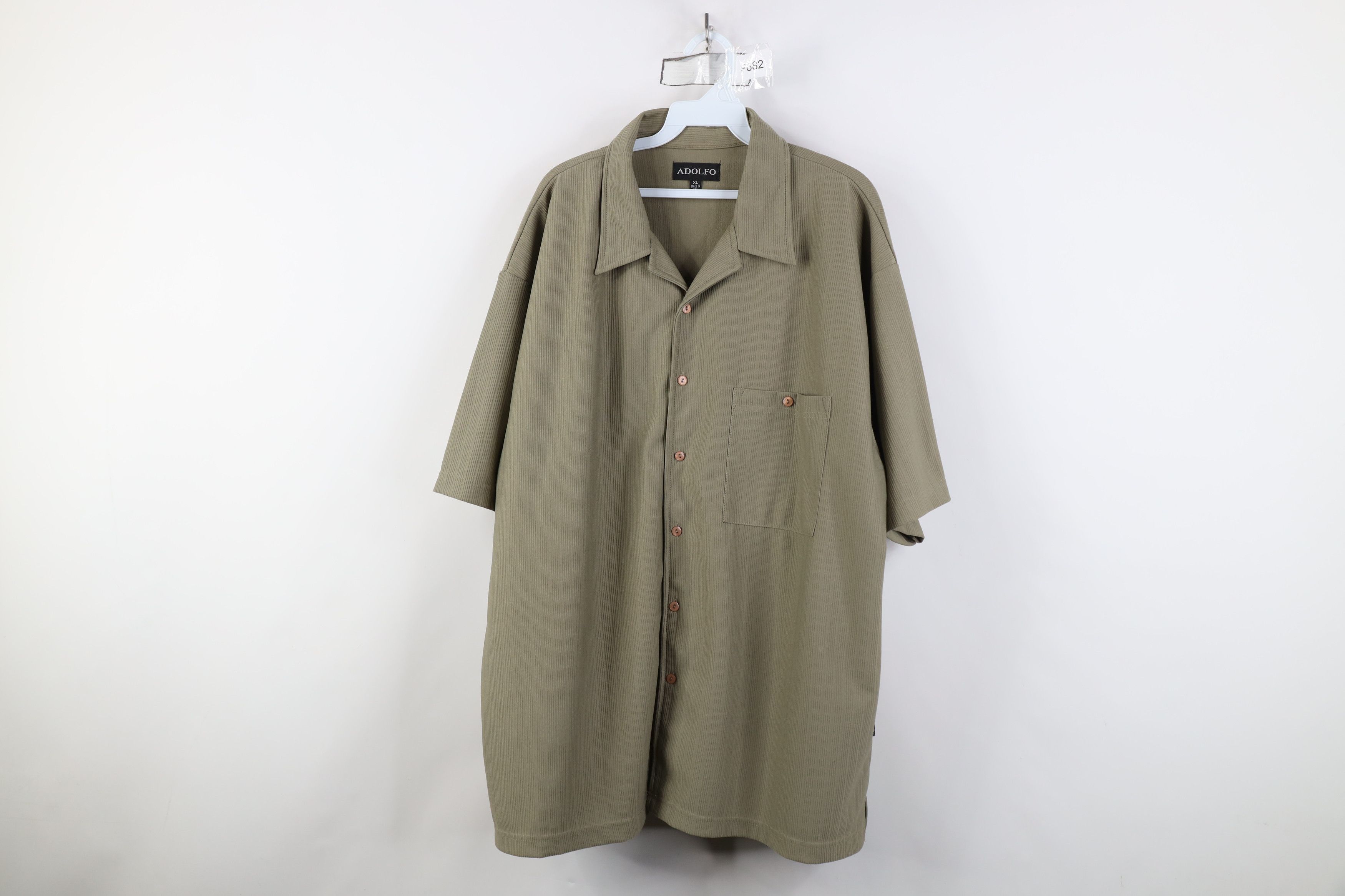 Vintage Vintage 90s Y2K Streetwear Knit Camp Collar Button Shirt Size US XL / EU 56 / 4 - 1 Thumbnail