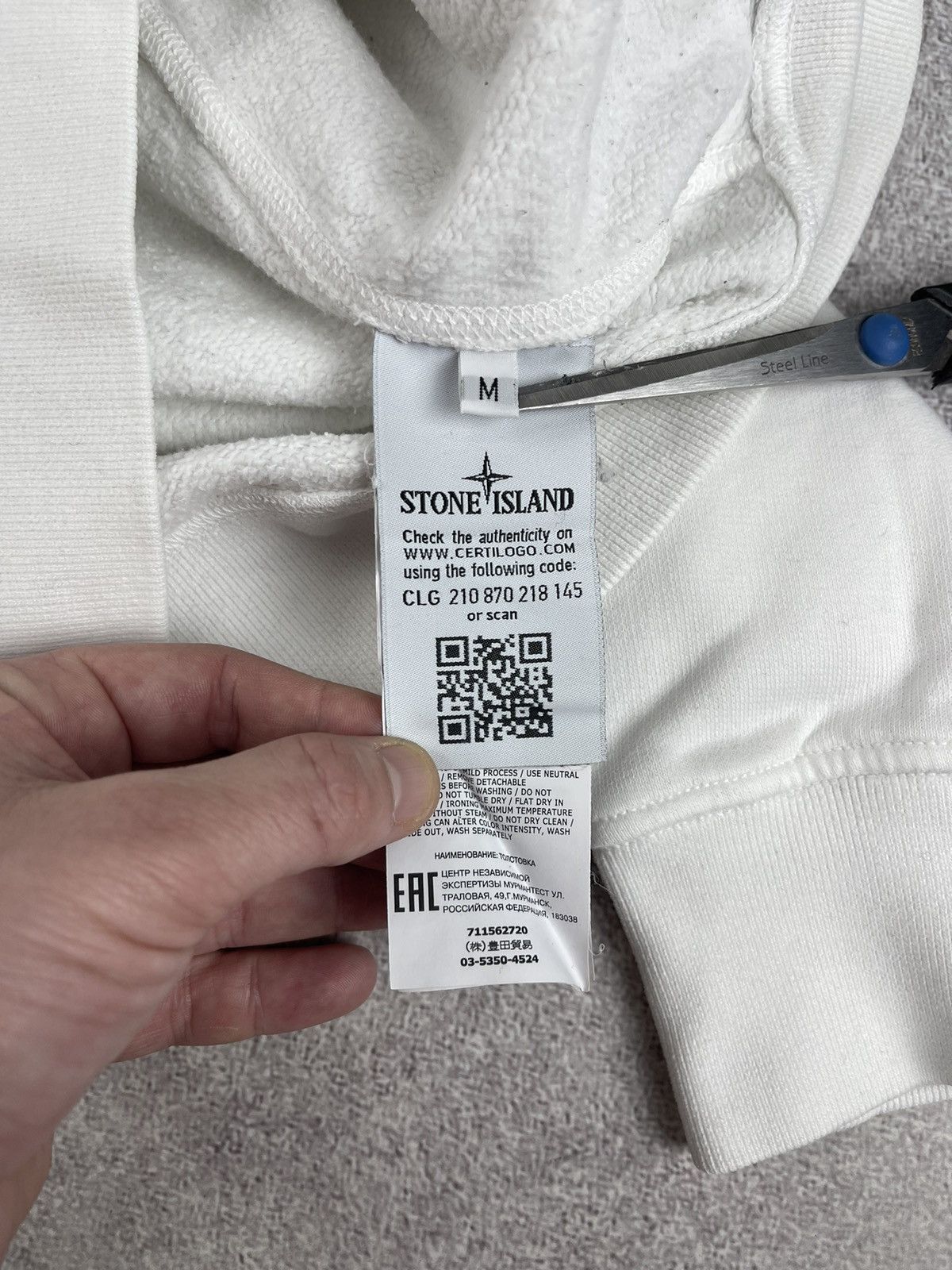 Stone Island Stone Island Crewneck Sweatshirt White Size M Size US M / EU 48-50 / 2 - 7 Thumbnail
