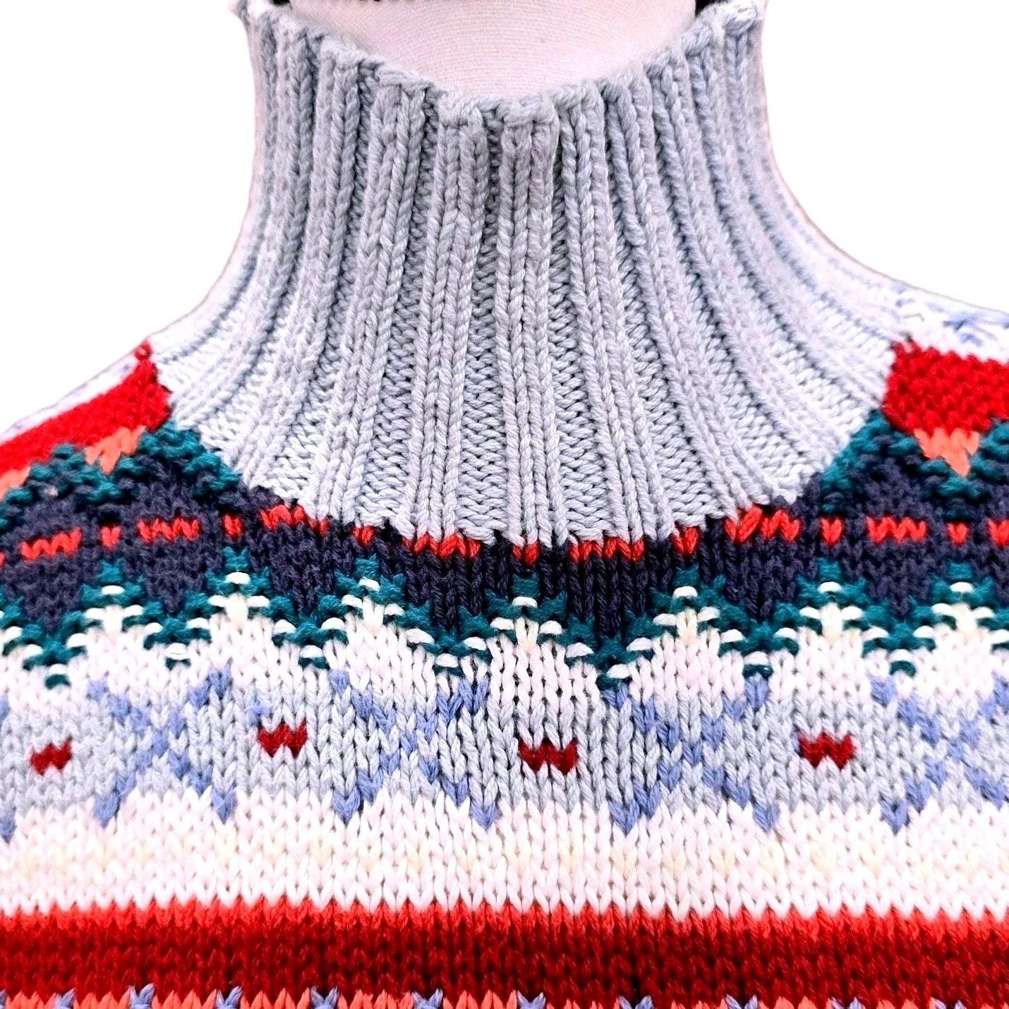 Vintage VTG 90s Harolds Fair Isle Cotton Short Sleeve Sweater Small Size S / US 4 / IT 40 - 6 Thumbnail