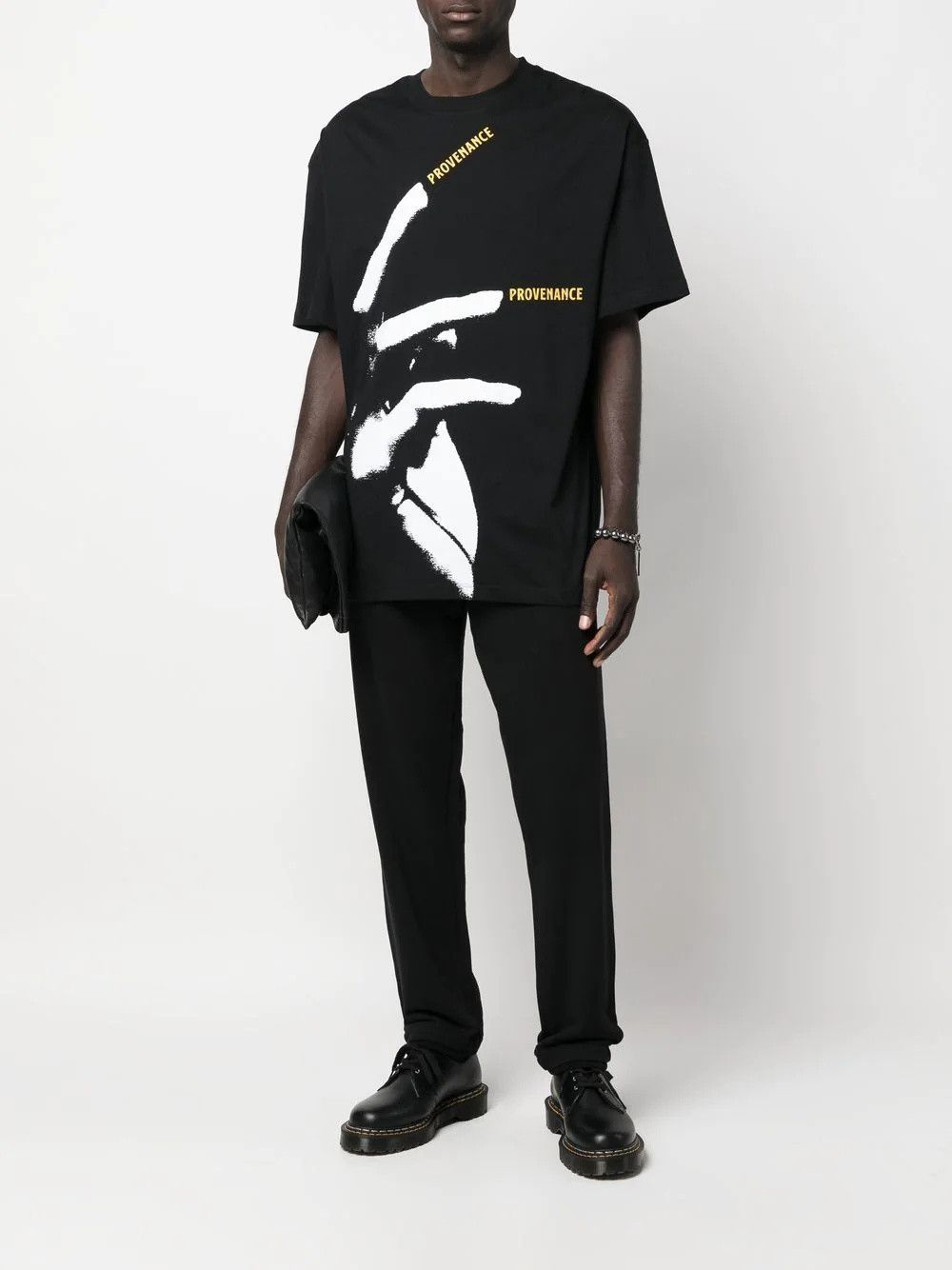Raf Simons o1y0325 Crewneck T-Shirt in Black/White Size US S / EU 44-46 / 1 - 5 Thumbnail