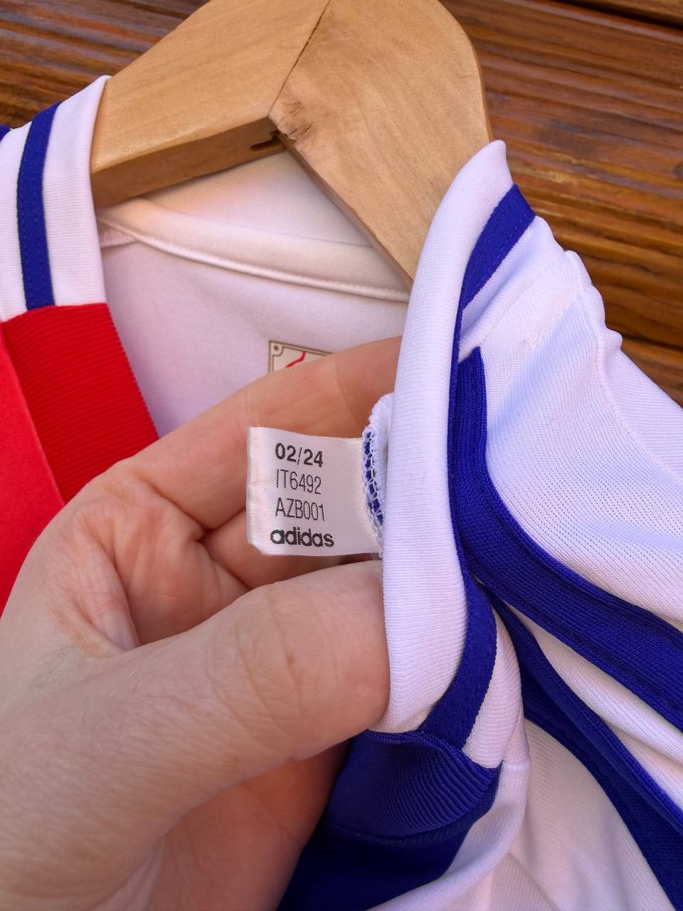 Adidas Olympique Lyonnais Lyon 2024 France Soccer Jersey Size S Size US S / EU 44-46 / 1 - 6 Thumbnail