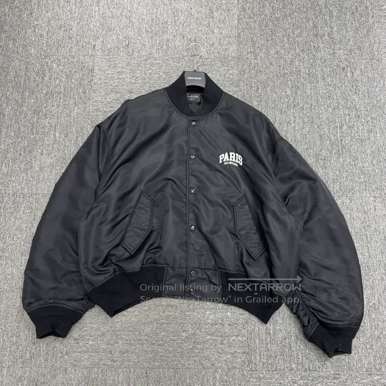 Balenciaga Balenciaga Embroidered Letter Pilot Jacket Size US S / EU 44-46 / 1 - 1 Thumbnail