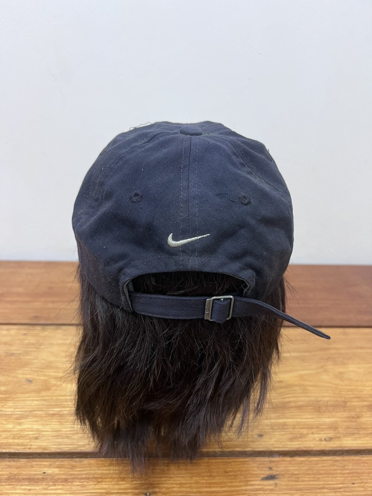 Nike Vintage nike Y2K centre swoosh embroided Faded Cap Size ONE SIZE - 3 Thumbnail