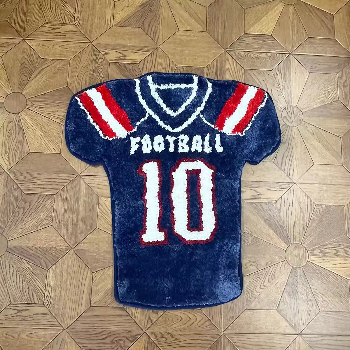 Other Handmade Custom Tufted Fluffy Football Rug Carpet Size ONE SIZE - 7 Thumbnail