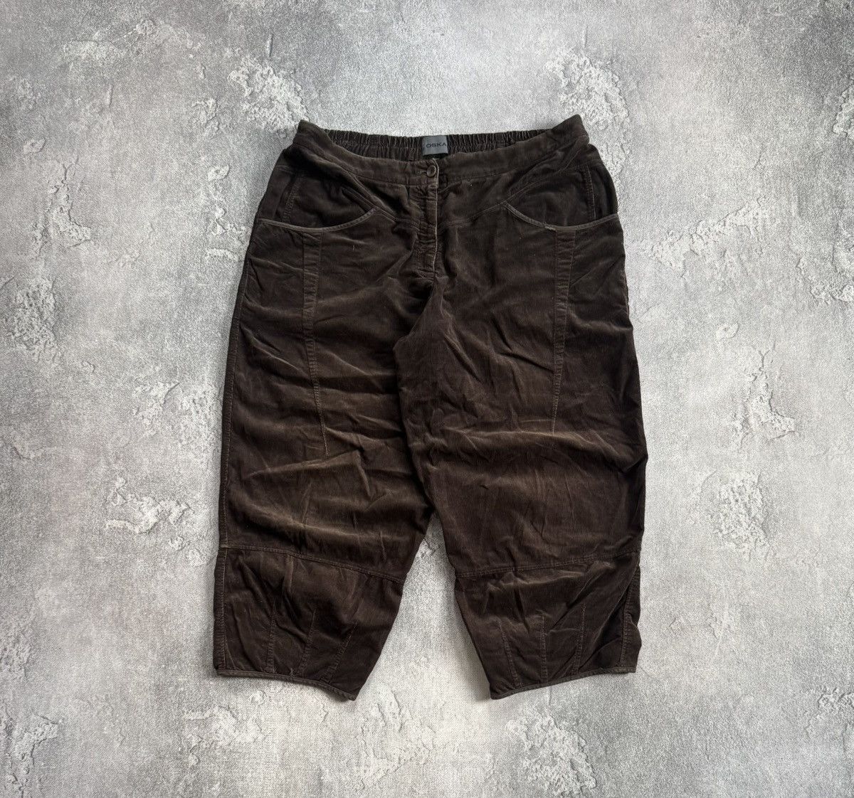OSKA OSKA 4/size brown corduroy velvet baggy pants trousers chino Size 28" / US 6 / IT 42 - 5 Thumbnail