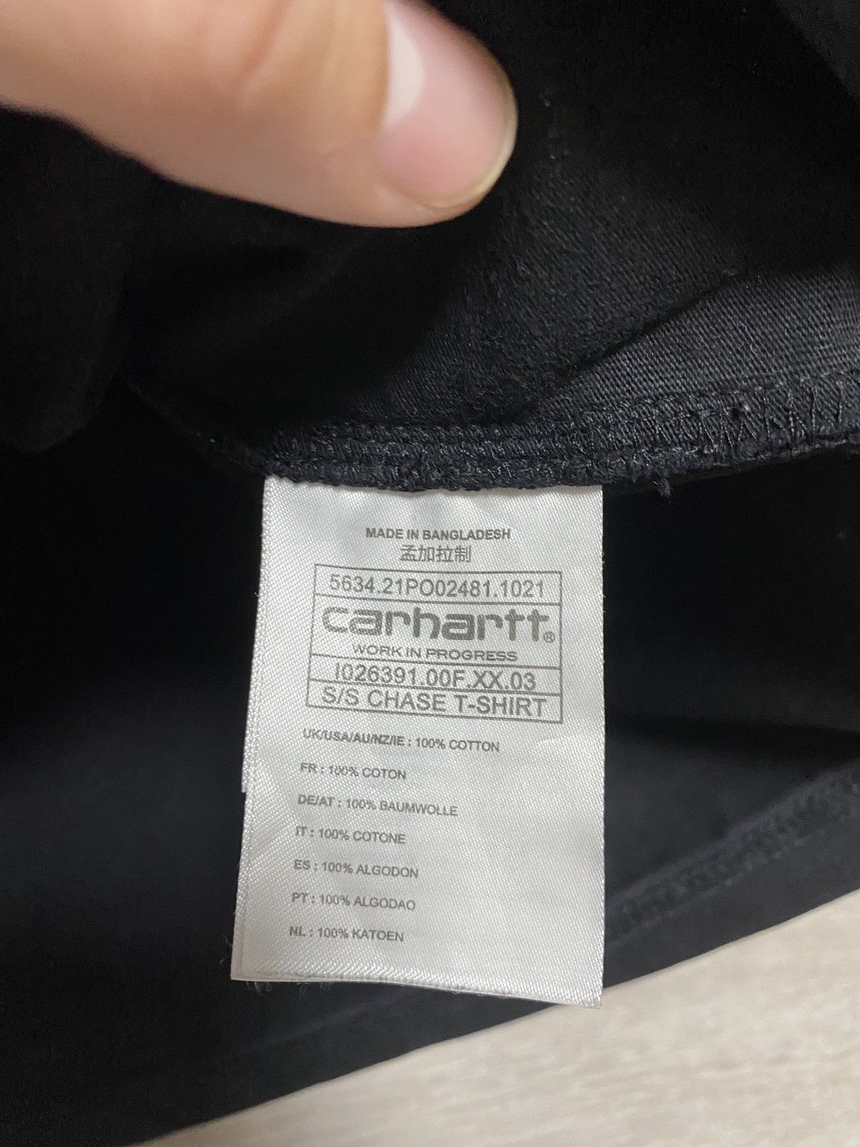 Carhartt Wip Carhartt WIP T-shirt Chase size M Size US M / EU 48-50 / 2 - 5 Thumbnail