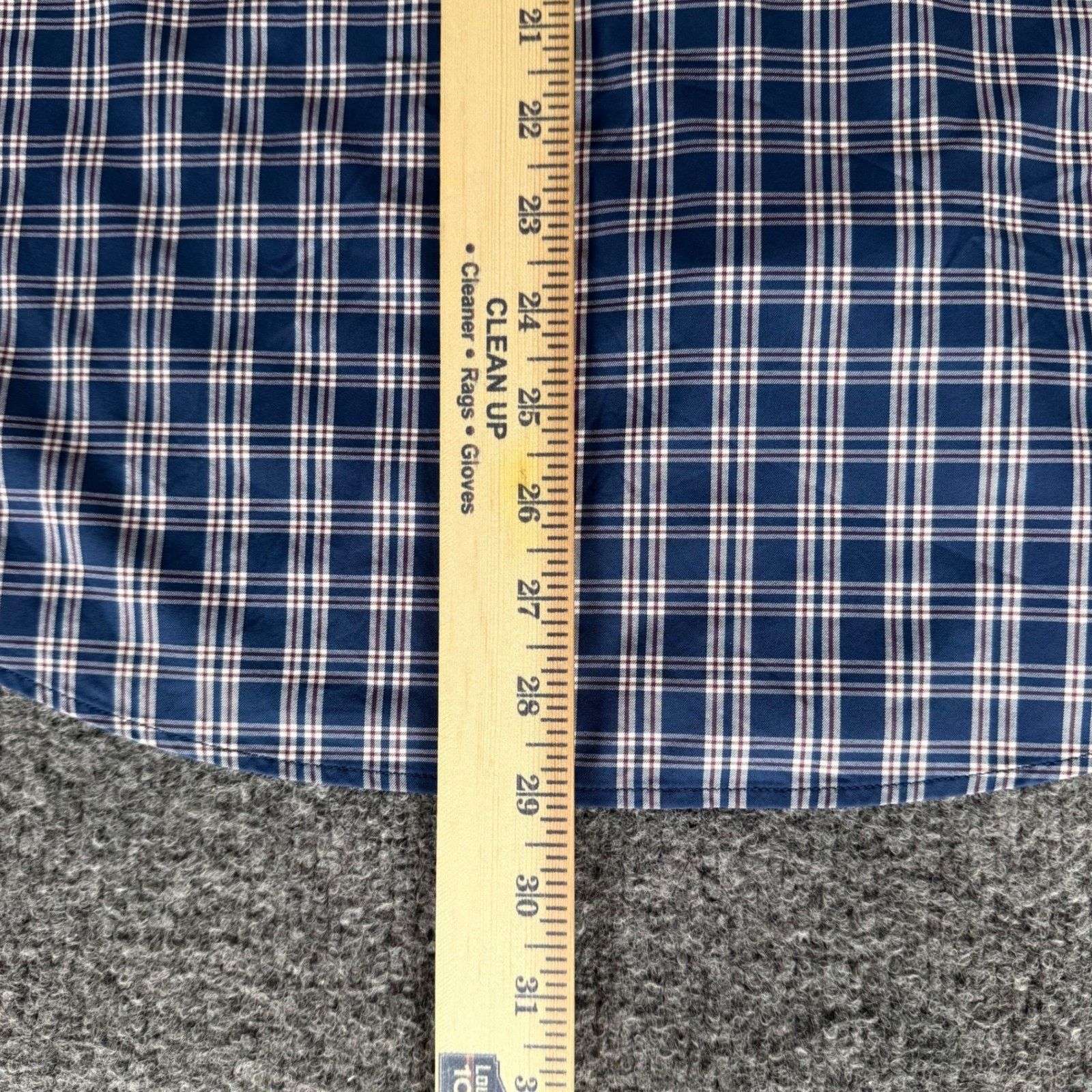UNTUCKit UNTUCKit Shirt Mens XL Slim Fit Blue Plaid Long Sleeve Size US XL / EU 56 / 4 - 5 Thumbnail