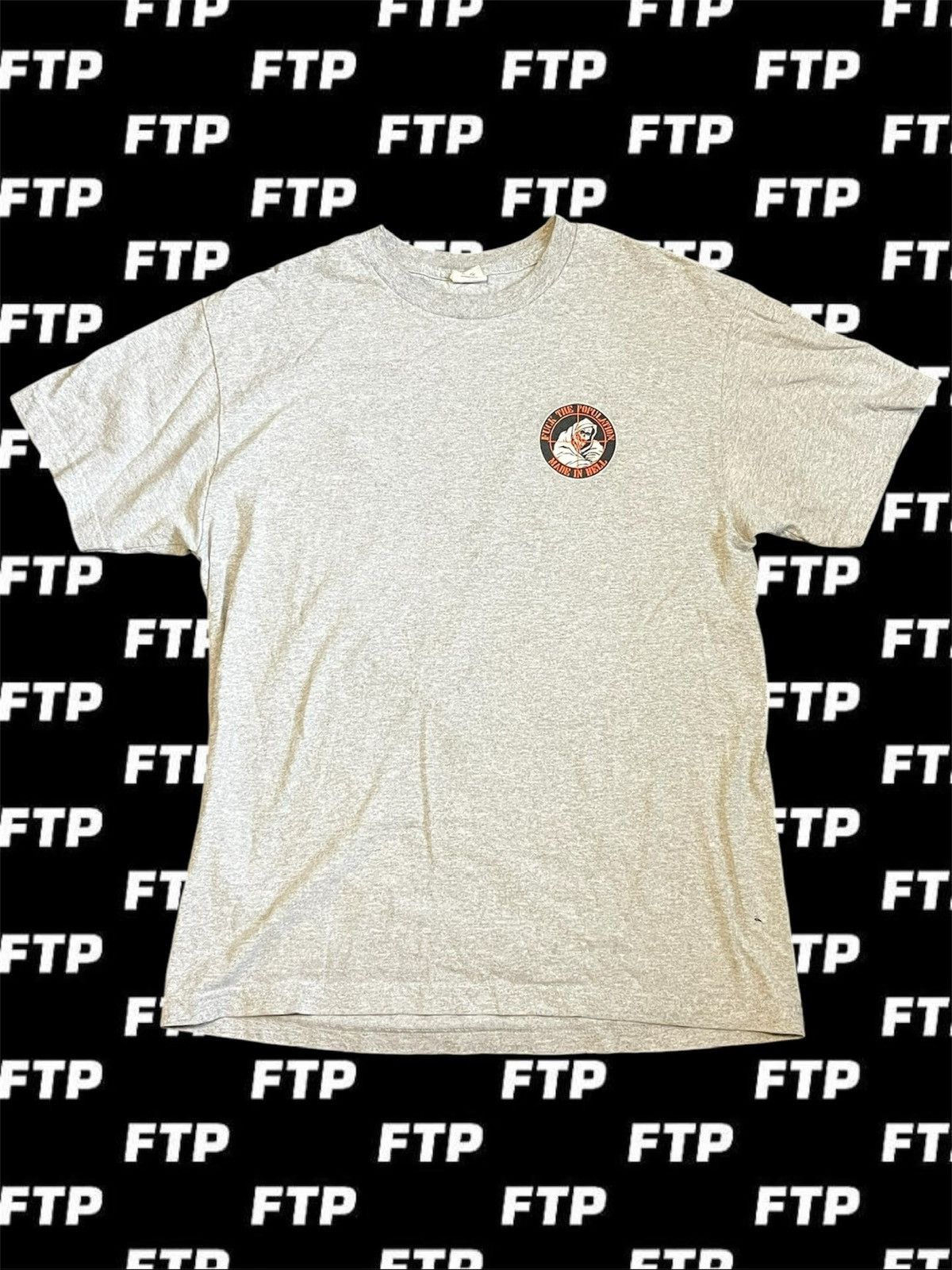 Fuck The Population FTP Fuck The Population Reaper Tee Gray Size Large Size US L / EU 52-54 / 3 - 2 Thumbnail