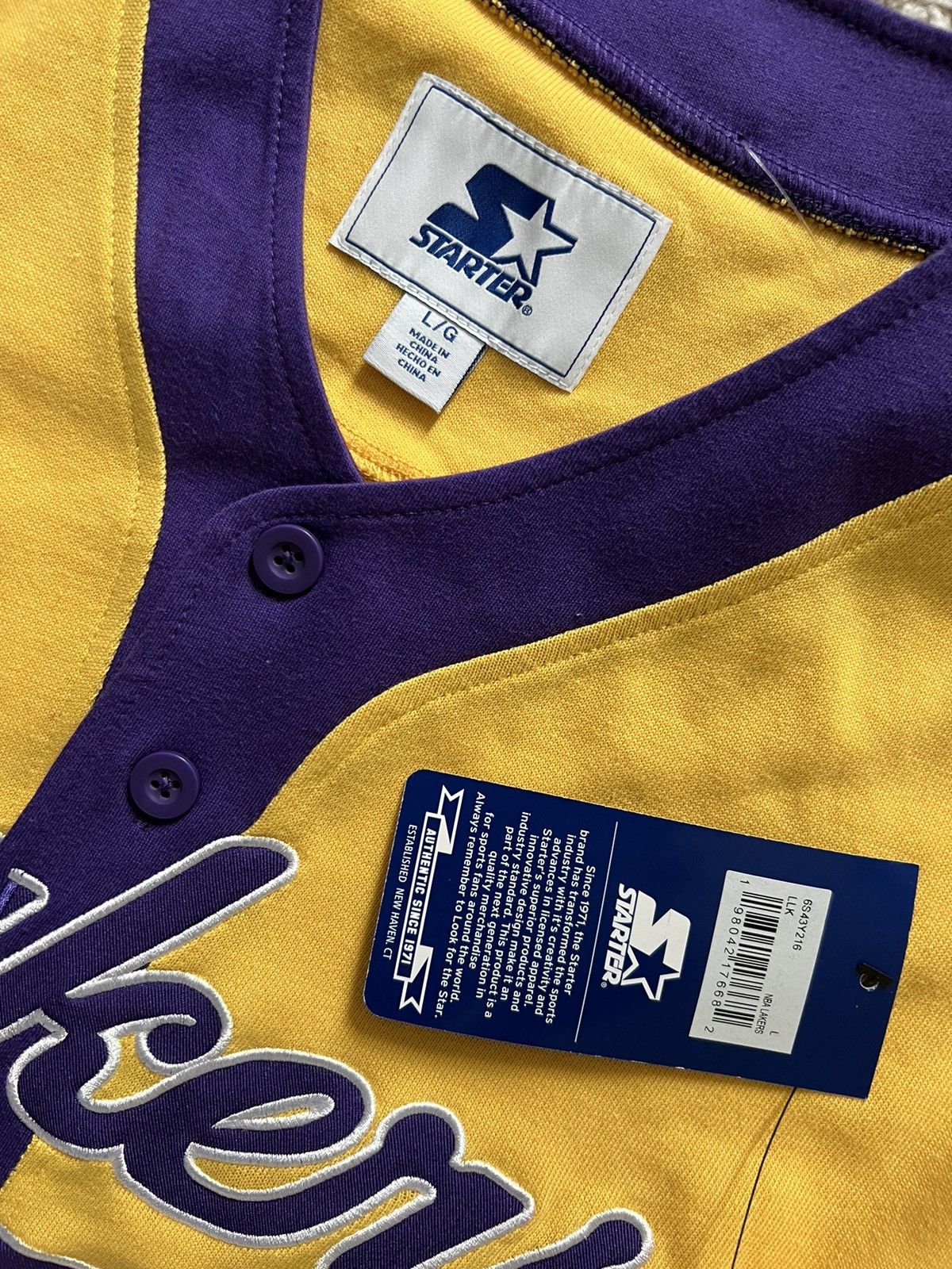 Starter Lot of 2: Starter Retro Los Angeles Lakers Baseball Jersey Size US L / EU 52-54 / 3 - 3 Thumbnail