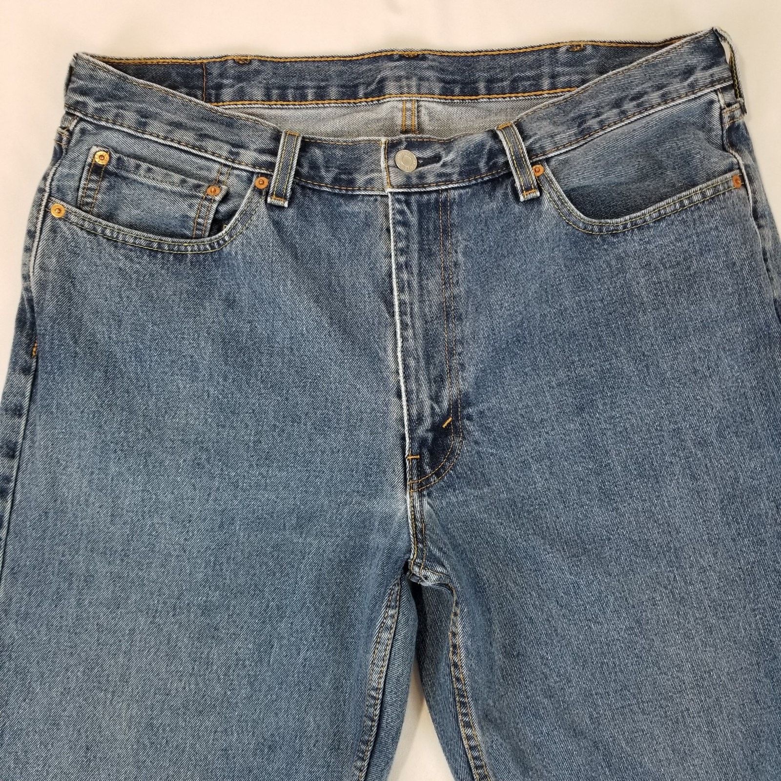 Levi's Levis 550 Jeans Mens 38x30 Blue Relaxed Fit Tapered Leg Size US 38 / EU 54 - 3 Thumbnail