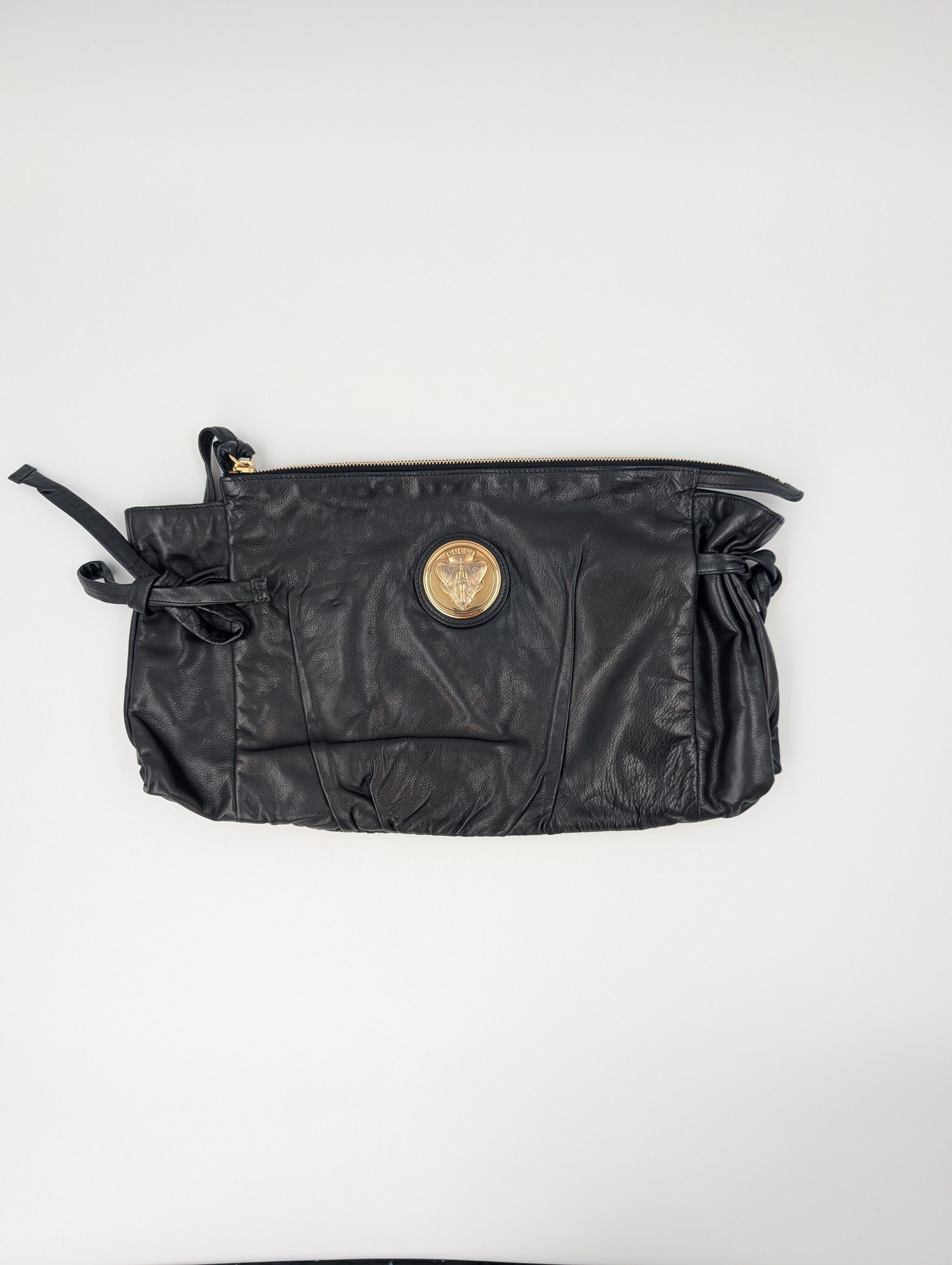 Gucci Gucci Black Leather Zip Clutch Size ONE SIZE - 1 Thumbnail