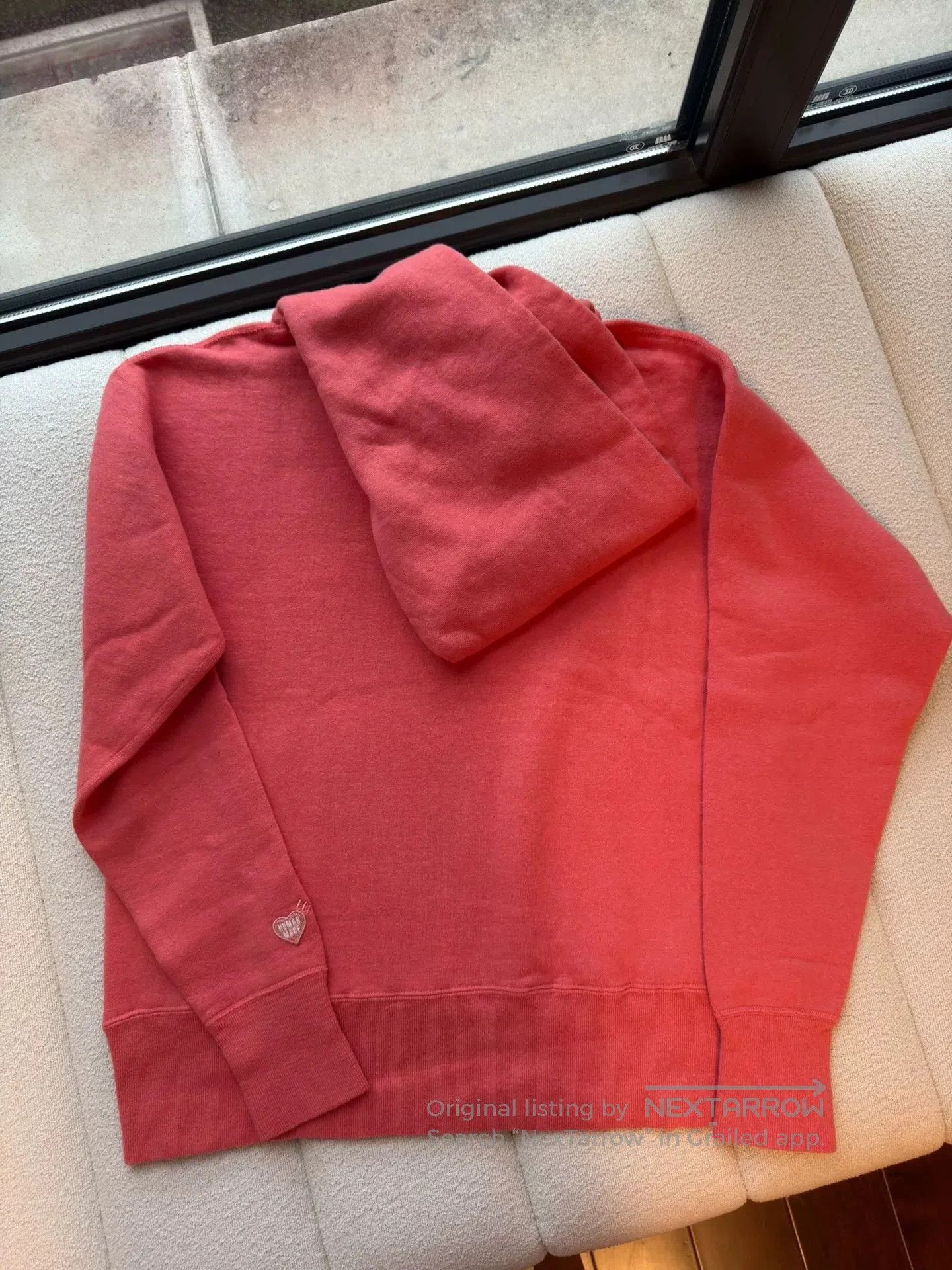 Human Made pink casual hoodie with heart logo. Size US M / EU 48-50 / 2 - 4 Thumbnail