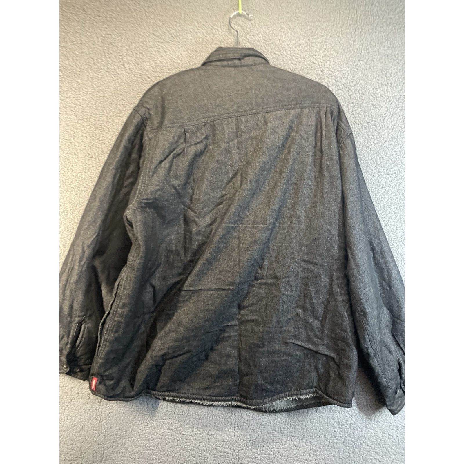 Wrangler Wrangler Denim Padded Jacket Overshirt Men's Large Black Outdoor Workwear Jacket Size US L / EU 52-54 / 3 - 5 Thumbnail