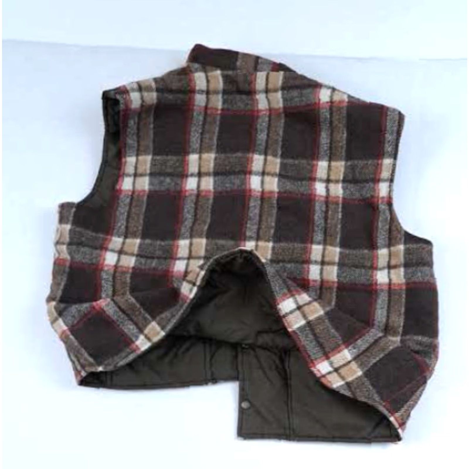 Vintage VINTAGE Deep North Vest Outdoor Plaid Insulated Down XL Brown Men Size US XL / EU 56 / 4 - 8 Thumbnail