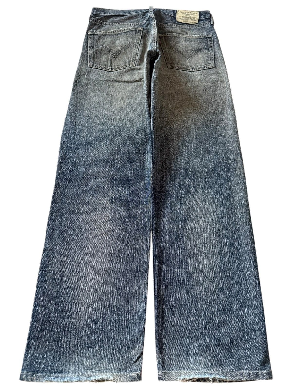 Levi's Vintage 90s Levis 503 Mud Wash Distress Baggy Jeans Size US 30 / EU 46 - 2 Thumbnail