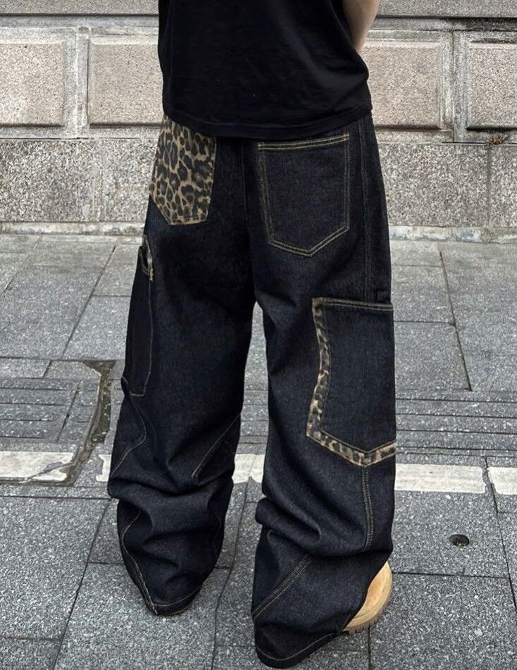 Jean Fukuoka x Hioki Baggy Patcwork Wide Leg Jeans Size US 30 / EU 46 - 4 Thumbnail